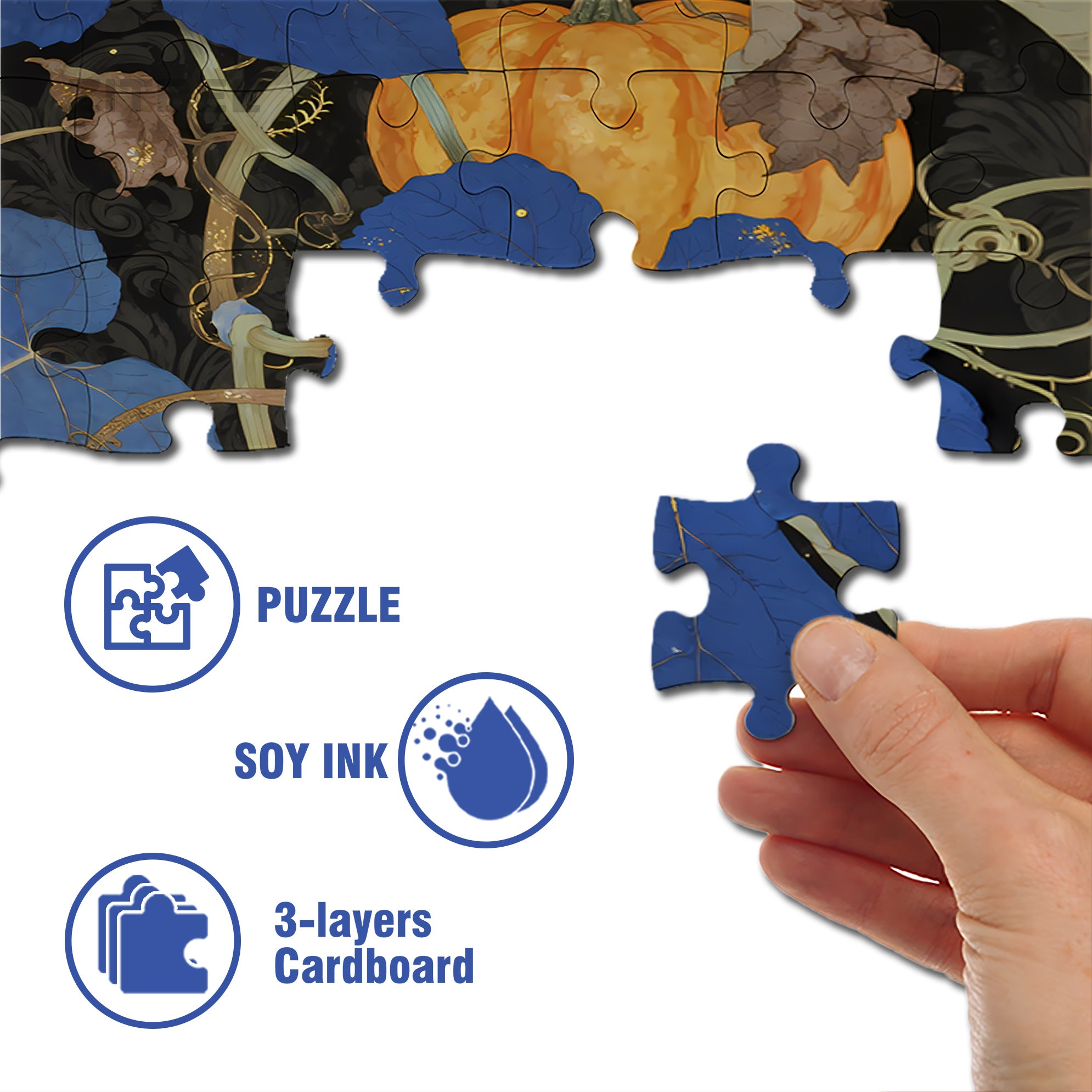 Fruitful Results 500pcs/1000pcs Jigsaw Puzzle, Scratch-Resistant, Interactive Family Game & Brain-Boosting DIY Decor, Perfect for Halloween, Christmas & New Year Gifts, Family Puzzle Game