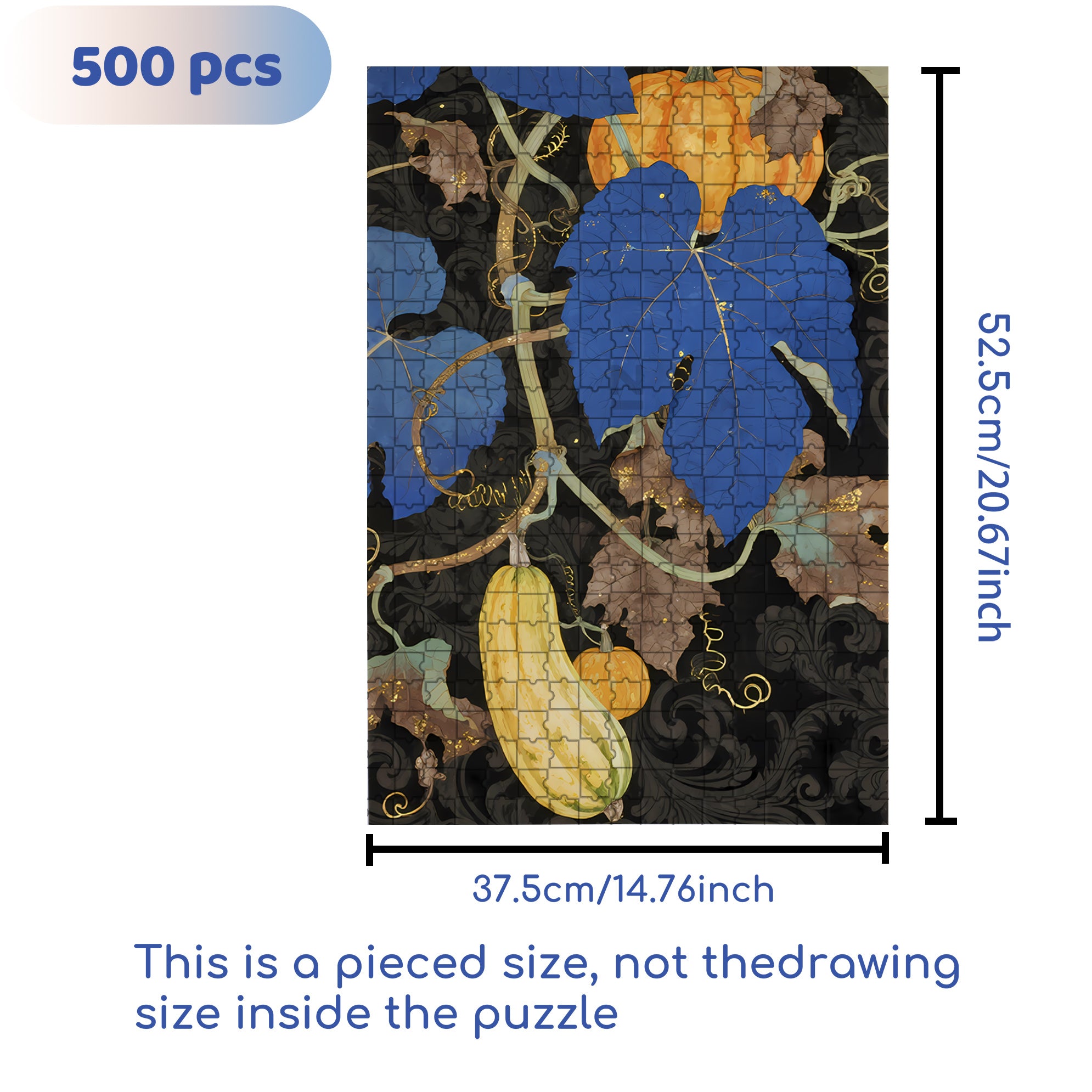 Fruitful Results 500pcs/1000pcs Jigsaw Puzzle, Scratch-Resistant, Interactive Family Game & Brain-Boosting DIY Decor, Perfect for Halloween, Christmas & New Year Gifts, Family Puzzle Game