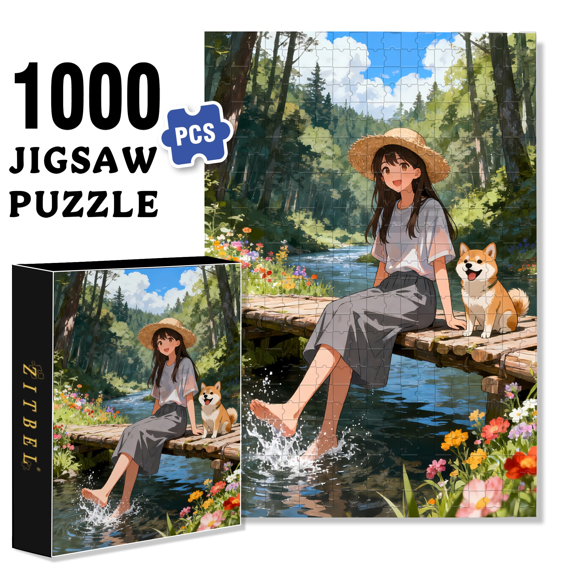 Gap Day 500pcs/1000pcs Jigsaw Puzzle, Scratch-Resistant, Interactive Family Game & Brain-Boosting DIY Decor, Perfect for Halloween, Christmas & New Year Gifts, Family Puzzle Game
