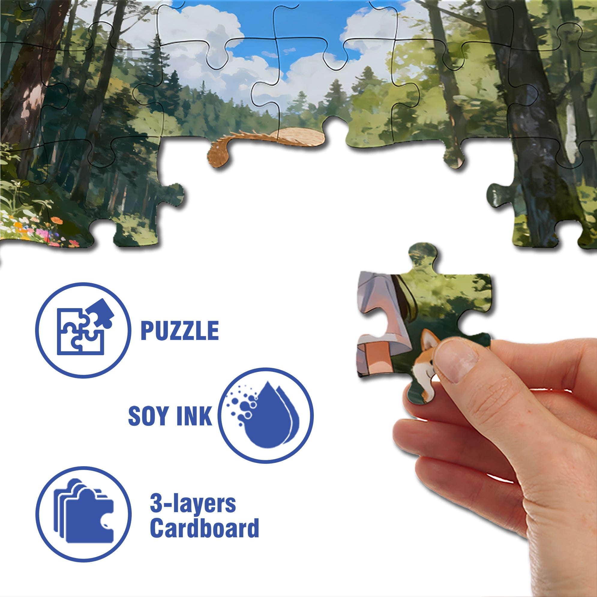 Gap Day 500pcs/1000pcs Jigsaw Puzzle, Scratch-Resistant, Interactive Family Game & Brain-Boosting DIY Decor, Perfect for Halloween, Christmas & New Year Gifts, Family Puzzle Game
