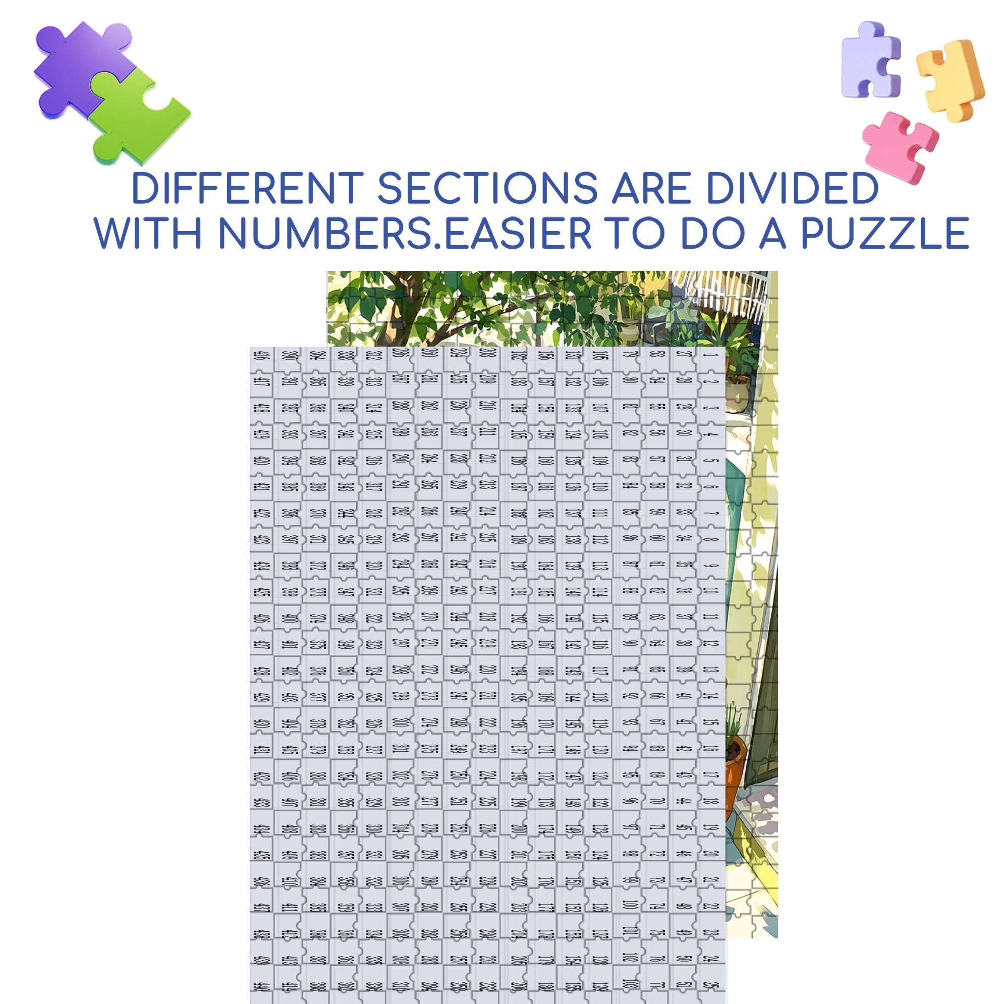 Gorgeous 500pcs/1000pcs Jigsaw Puzzle, Scratch-Resistant, Interactive Family Game & Brain-Boosting DIY Decor, Perfect for Halloween, Christmas & New Year Gifts, Family Puzzle Game