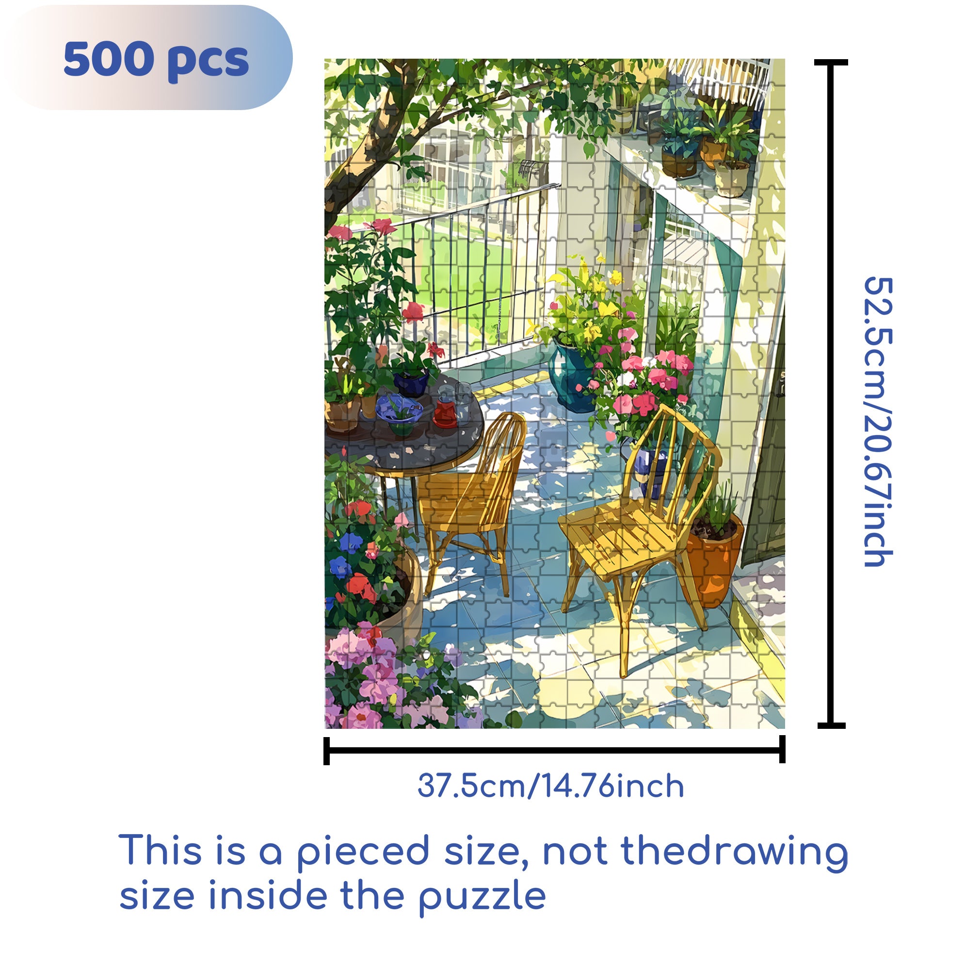Gorgeous 500pcs/1000pcs Jigsaw Puzzle, Scratch-Resistant, Interactive Family Game & Brain-Boosting DIY Decor, Perfect for Halloween, Christmas & New Year Gifts, Family Puzzle Game