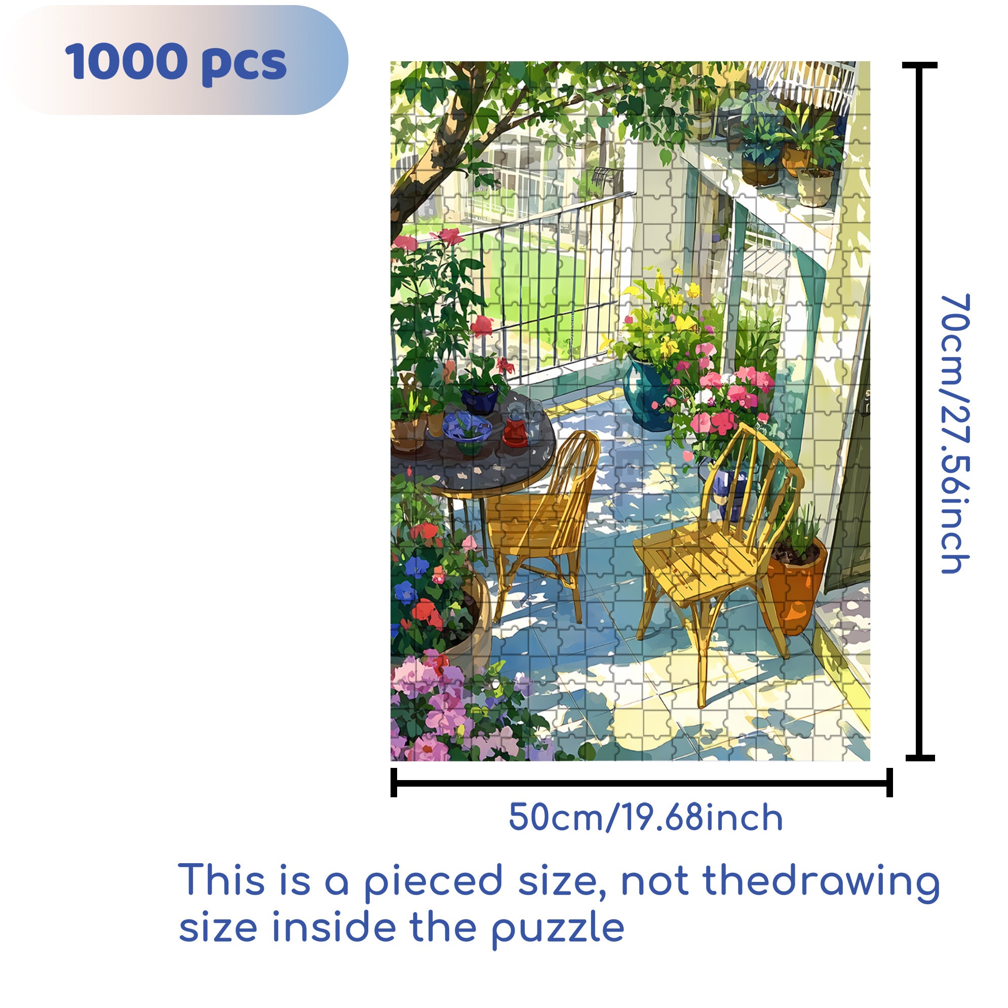 Gorgeous 500pcs/1000pcs Jigsaw Puzzle, Scratch-Resistant, Interactive Family Game & Brain-Boosting DIY Decor, Perfect for Halloween, Christmas & New Year Gifts, Family Puzzle Game