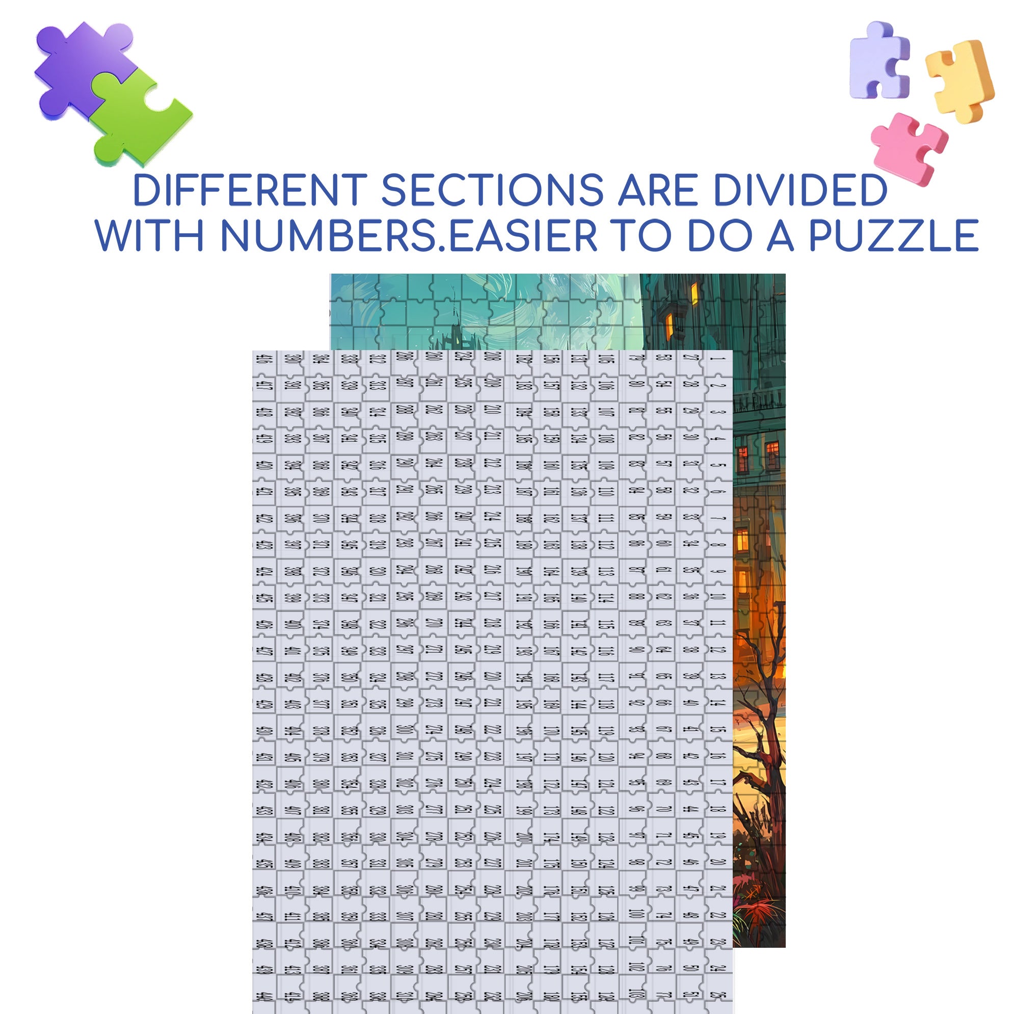 In The Evening 500pcs/1000pcs Jigsaw Puzzle, Scratch-Resistant, Interactive Family Game & Brain-Boosting DIY Decor, Perfect for Halloween, Christmas & New Year Gifts, Family Puzzle Game