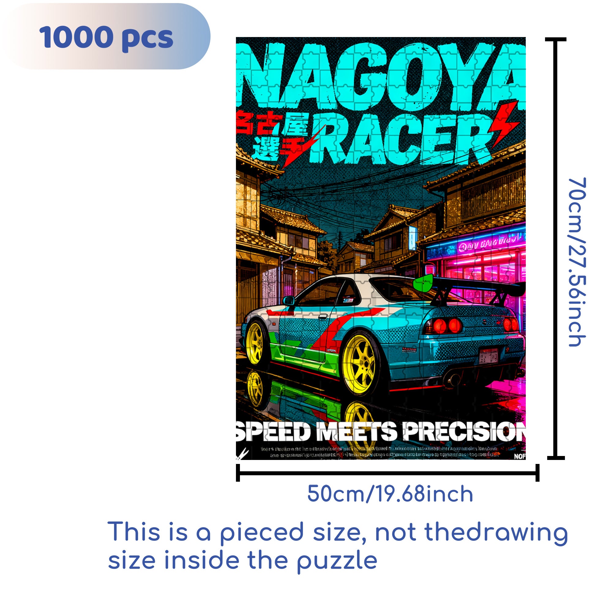 Magazine Cover 500pcs/1000pcs Jigsaw Puzzle, Scratch-Resistant, Interactive Family Game & Brain-Boosting DIY Decor, Perfect for Halloween, Christmas & New Year Gifts, Family Puzzle Game