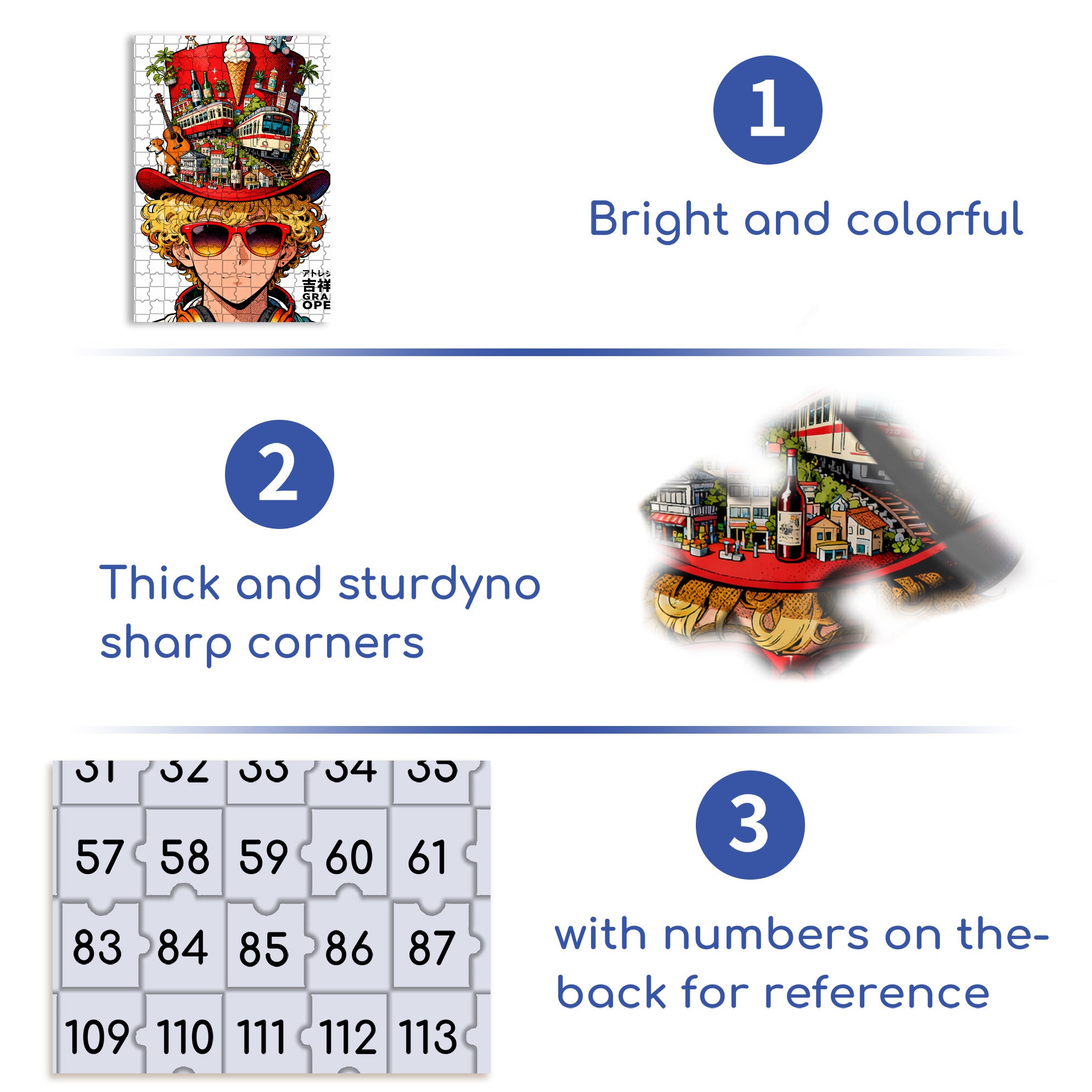 My Thoughts 500pcs/1000pcs Jigsaw Puzzle, Scratch-Resistant, Interactive Family Game & Brain-Boosting DIY Decor, Perfect for Halloween, Christmas & New Year Gifts, Family Puzzle Game
