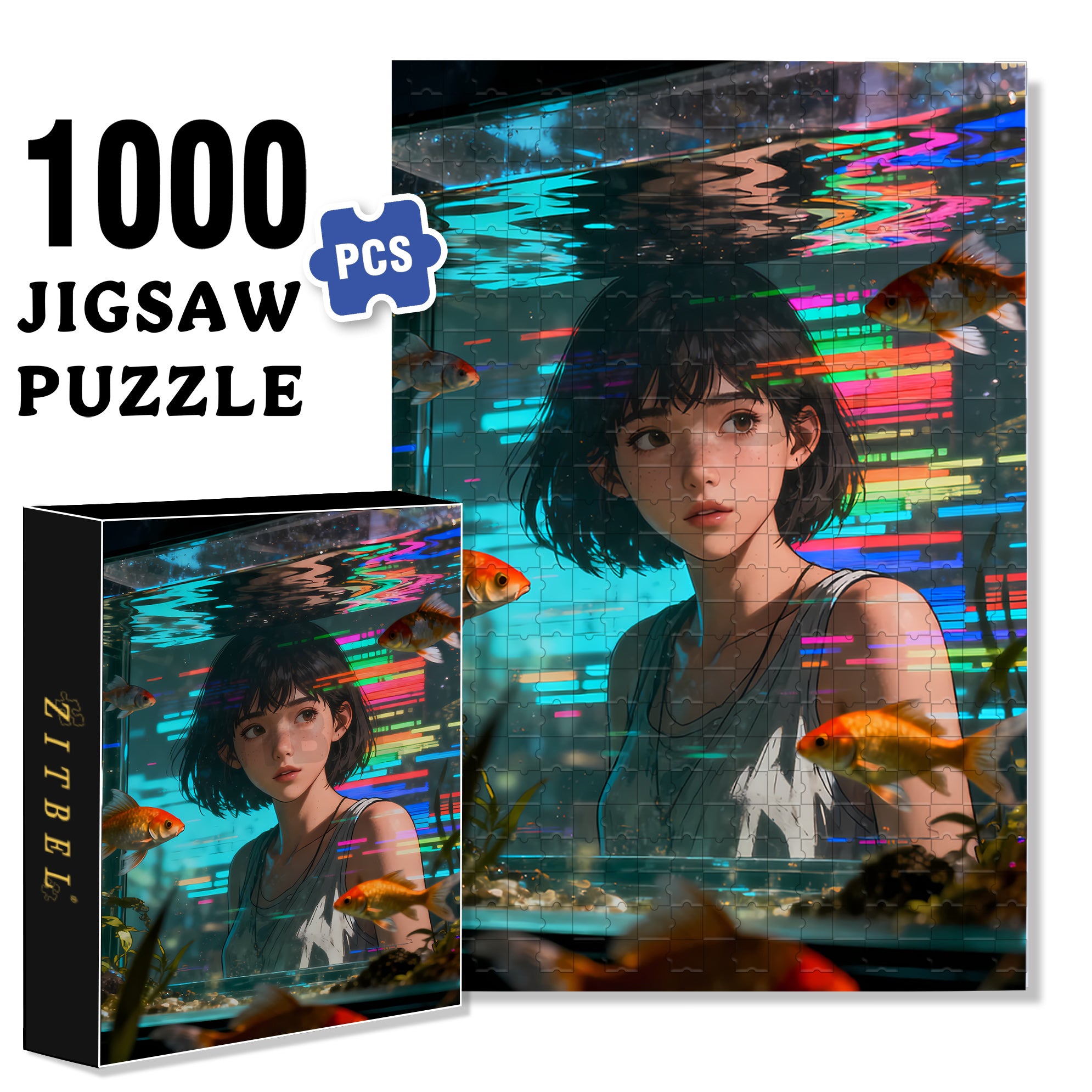Penetration 500pcs/1000pcs Jigsaw Puzzle, Scratch-Resistant, Interactive Family Game & Brain-Boosting DIY Decor, Perfect for Halloween, Christmas & New Year Gifts, Family Puzzle Game