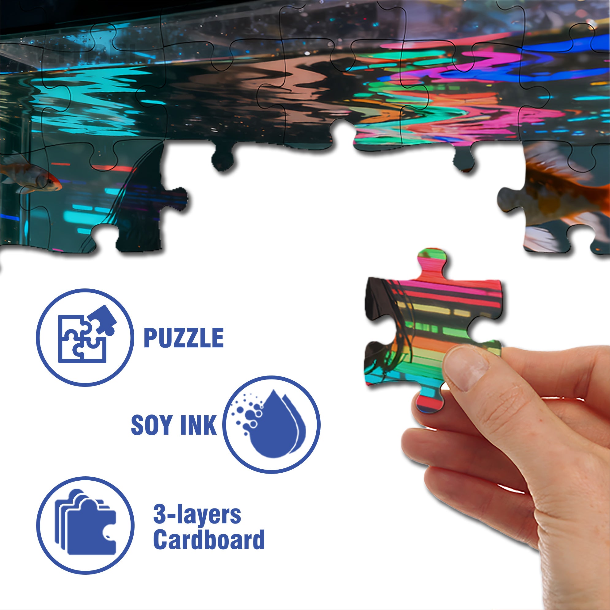 Penetration 500pcs/1000pcs Jigsaw Puzzle, Scratch-Resistant, Interactive Family Game & Brain-Boosting DIY Decor, Perfect for Halloween, Christmas & New Year Gifts, Family Puzzle Game