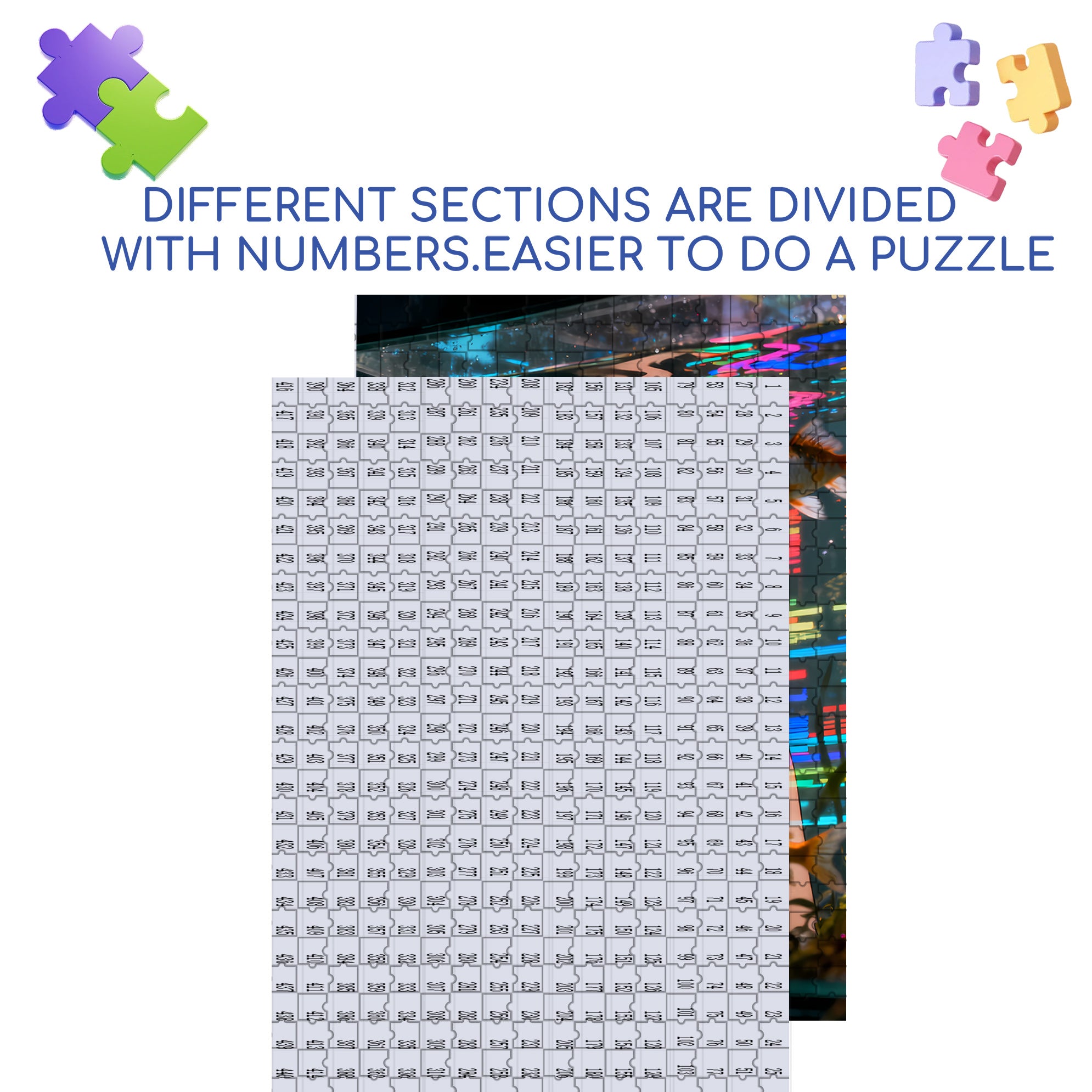 Penetration 500pcs/1000pcs Jigsaw Puzzle, Scratch-Resistant, Interactive Family Game & Brain-Boosting DIY Decor, Perfect for Halloween, Christmas & New Year Gifts, Family Puzzle Game