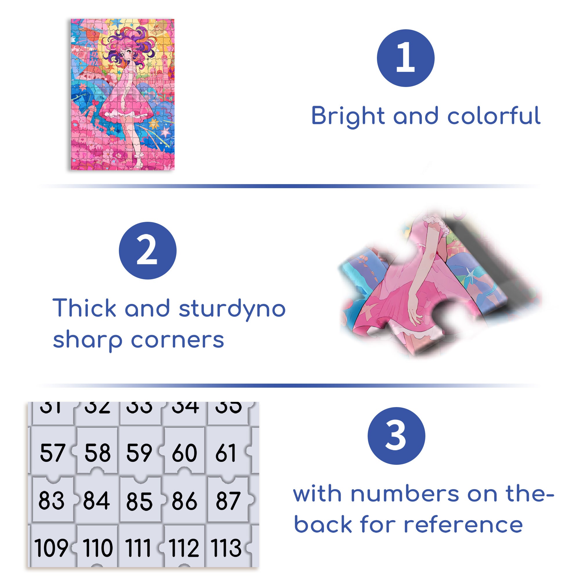 Pink Girl 500pcs/1000pcs Jigsaw Puzzle, Scratch-Resistant, Interactive Family Game & Brain-Boosting DIY Decor, Perfect for Halloween, Christmas & New Year Gifts, Family Puzzle Game
