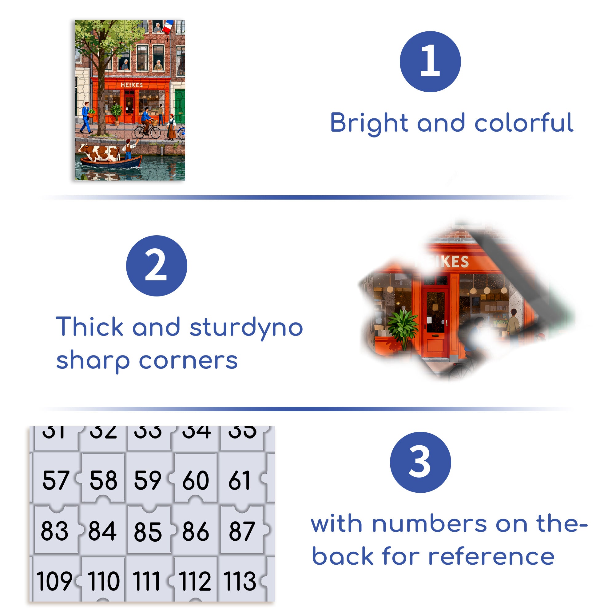 Seine River 500pcs/1000pcs Jigsaw Puzzle, Scratch-Resistant, Interactive Family Game & Brain-Boosting DIY Decor, Perfect for Halloween, Christmas & New Year Gifts, Family Puzzle Game