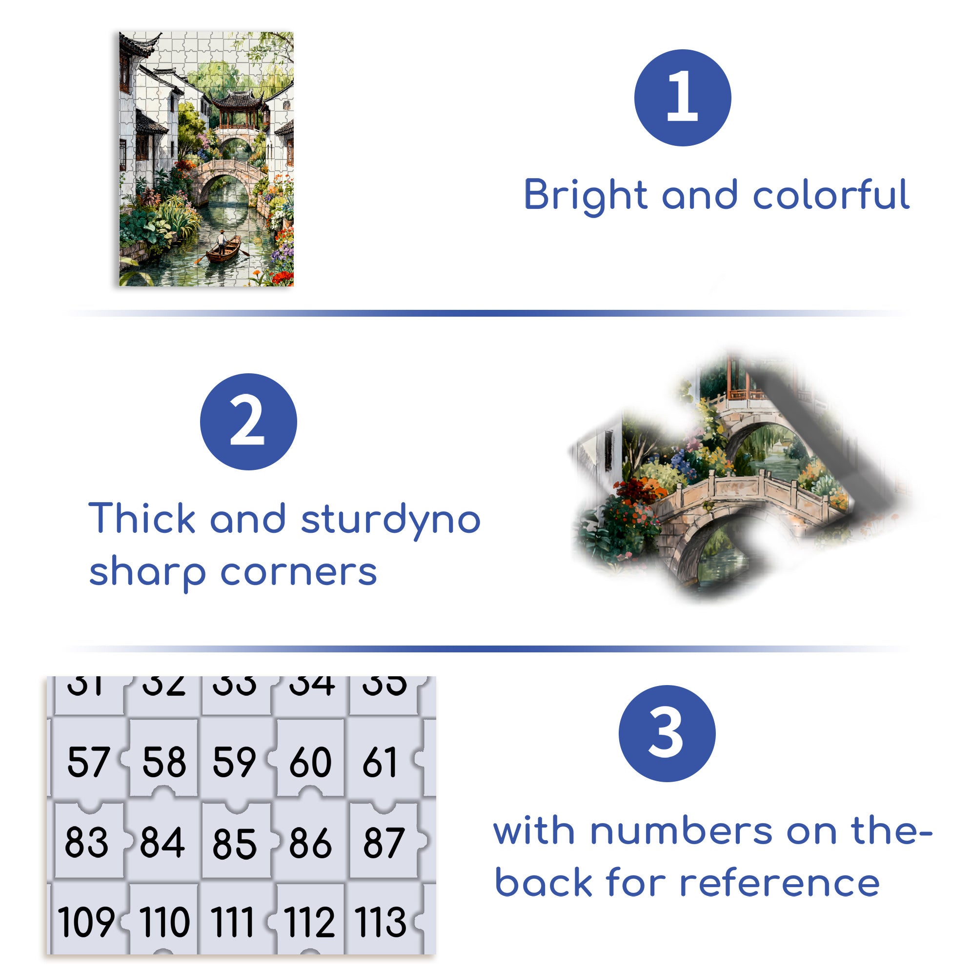 Suzhou 500pcs/1000pcs Jigsaw Puzzle, Scratch-Resistant, Interactive Family Game & Brain-Boosting DIY Decor, Perfect for Halloween, Christmas & New Year Gifts, Family Puzzle Game