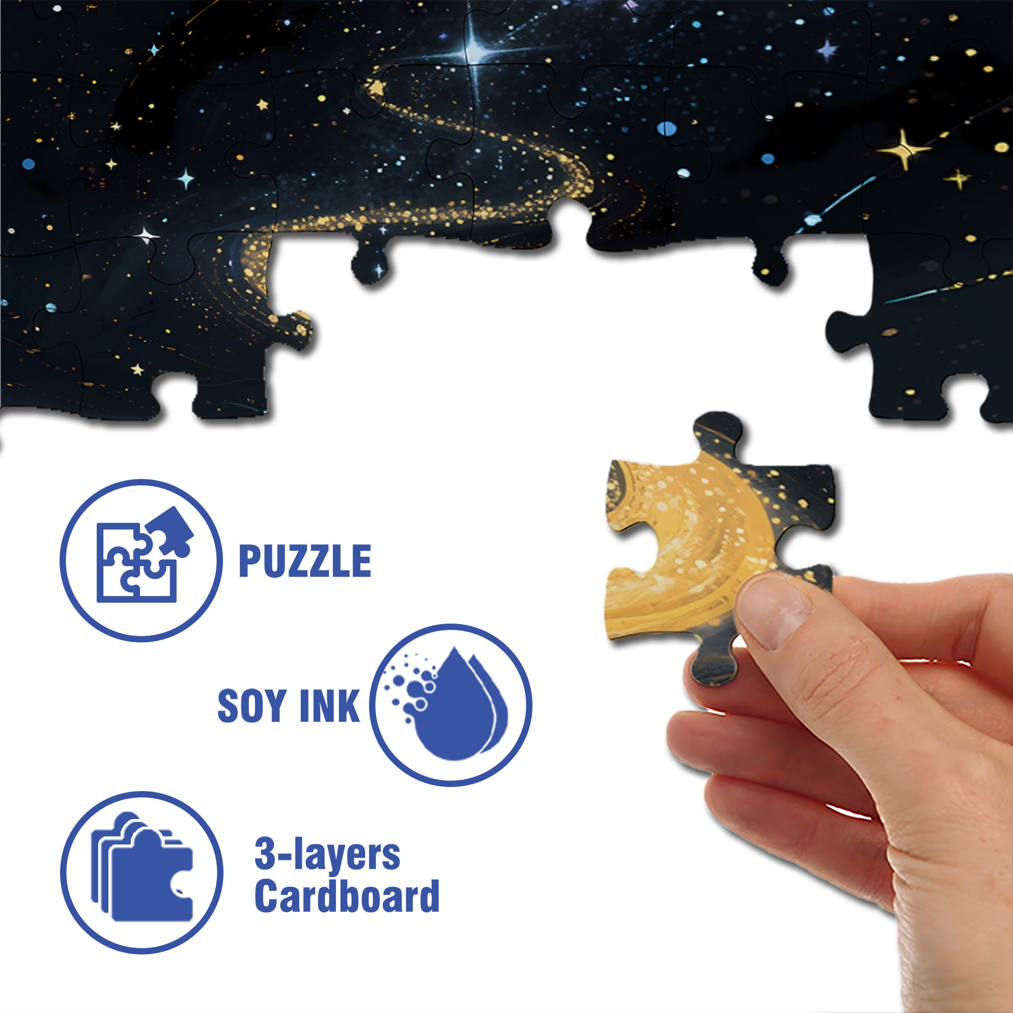 A Sky Full Of Stars 500pcs/1000pcs Jigsaw Puzzle, Scratch-Resistant, Interactive Family Game & Brain-Boosting DIY Decor, Perfect for Halloween, Christmas & New Year Gifts, Family Puzzle Game