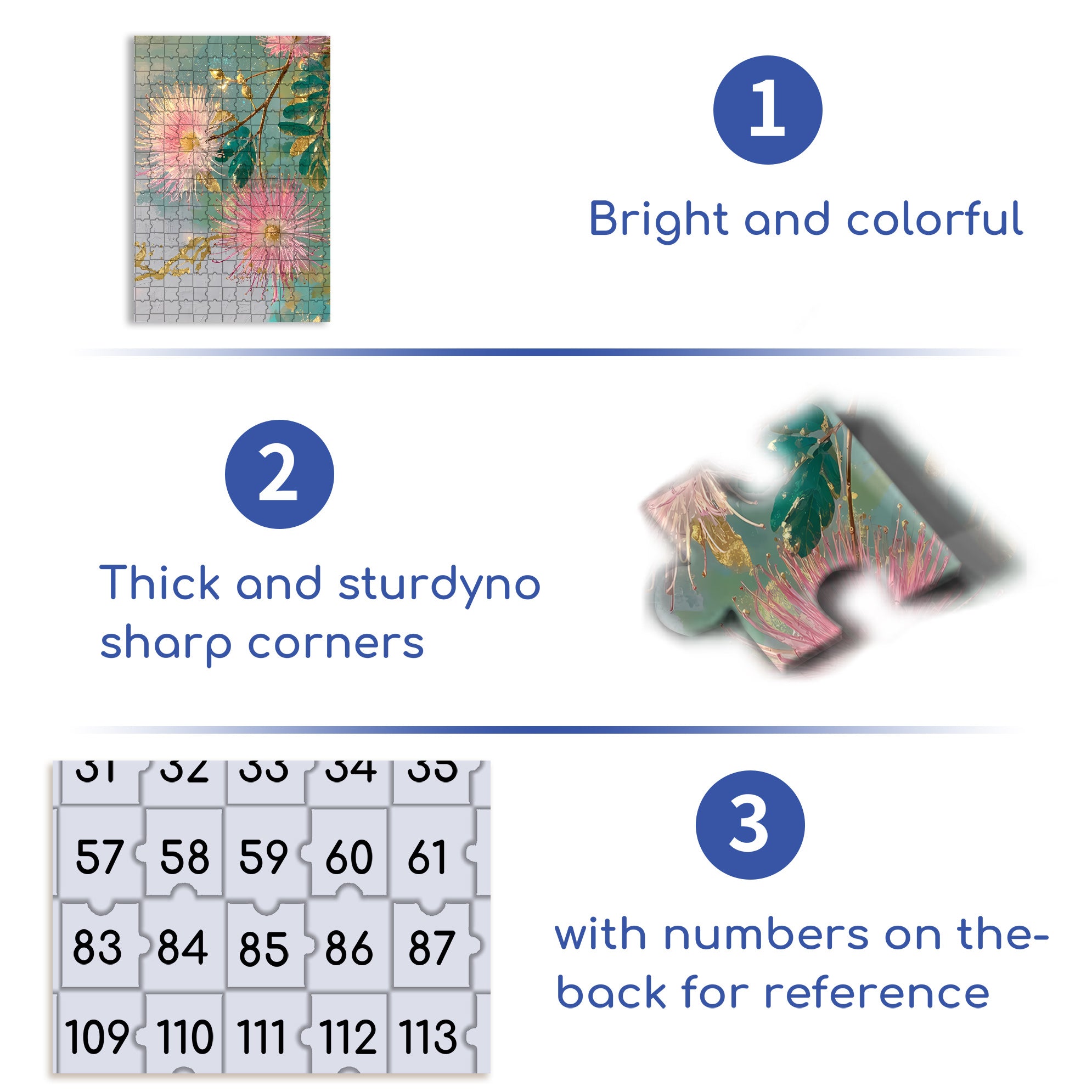 Albizia Julibrissin 500pcs/1000pcs Jigsaw Puzzle, Scratch-Resistant, Interactive Family Game & Brain-Boosting DIY Decor, Perfect for Halloween, Christmas & New Year Gifts, Family Puzzle Game