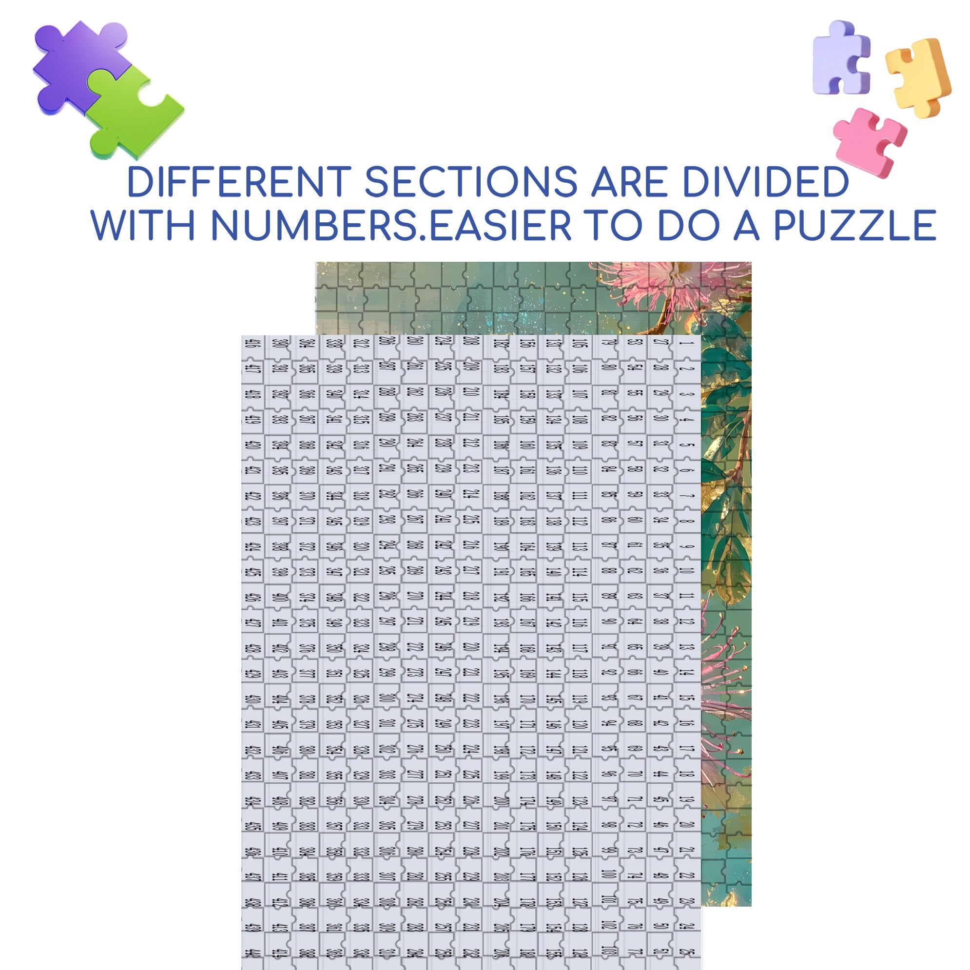 Albizia Julibrissin 500pcs/1000pcs Jigsaw Puzzle, Scratch-Resistant, Interactive Family Game & Brain-Boosting DIY Decor, Perfect for Halloween, Christmas & New Year Gifts, Family Puzzle Game