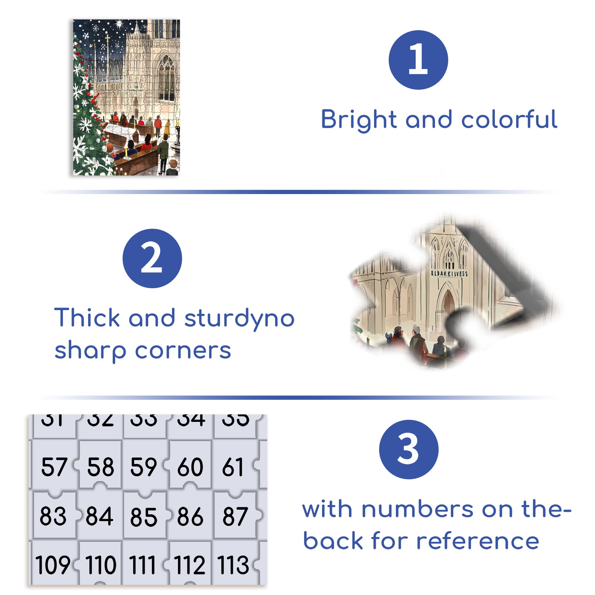 Christmas Eve 500pcs/1000pcs Jigsaw Puzzle, Scratch-Resistant, Interactive Family Game & Brain-Boosting DIY Decor, Perfect for Halloween, Christmas & New Year Gifts, Family Puzzle Game