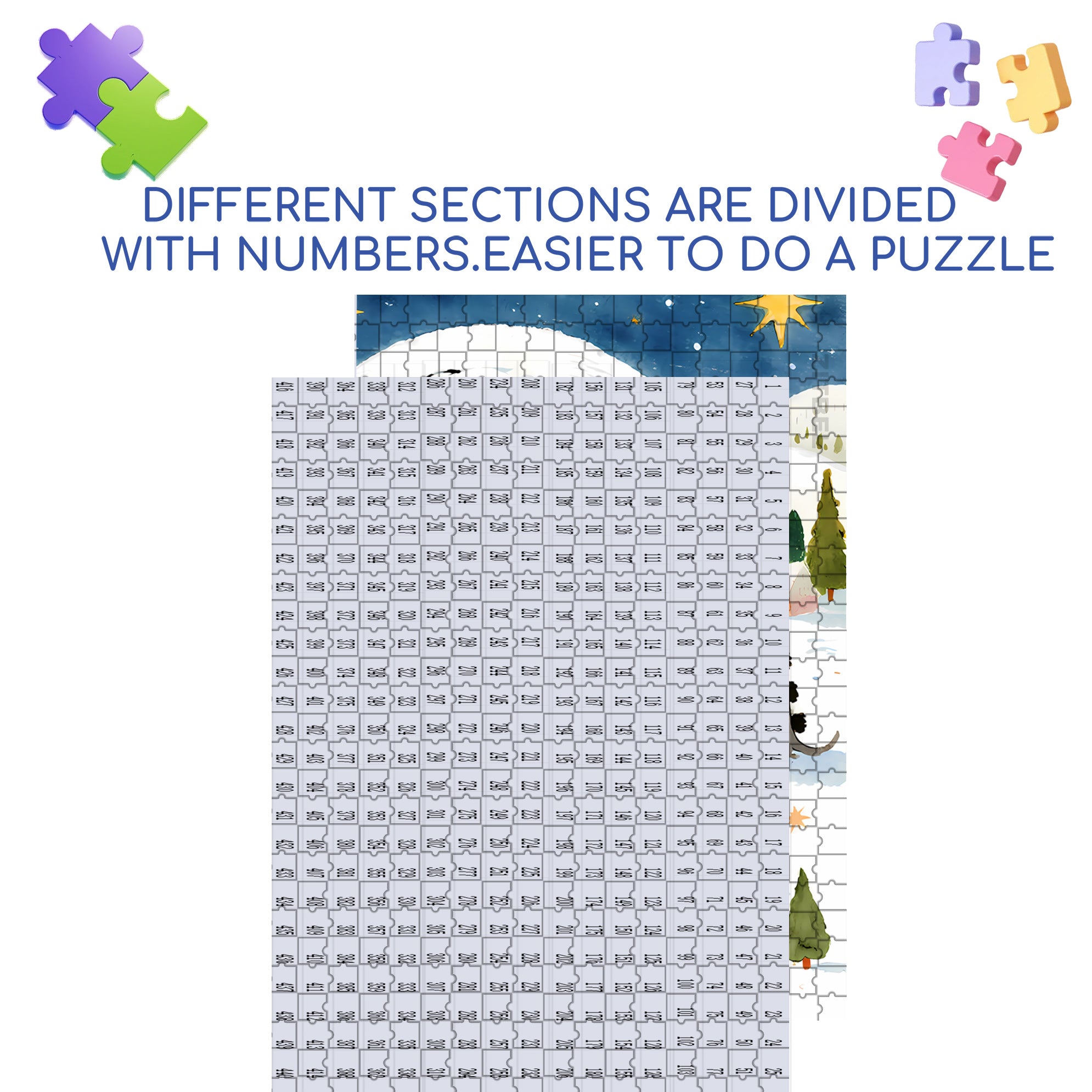 Fantasy Fairy Tale 500pcs/1000pcs Jigsaw Puzzle, Scratch-Resistant, Interactive Family Game & Brain-Boosting DIY Decor, Perfect for Halloween, Christmas & New Year Gifts, Family Puzzle Game