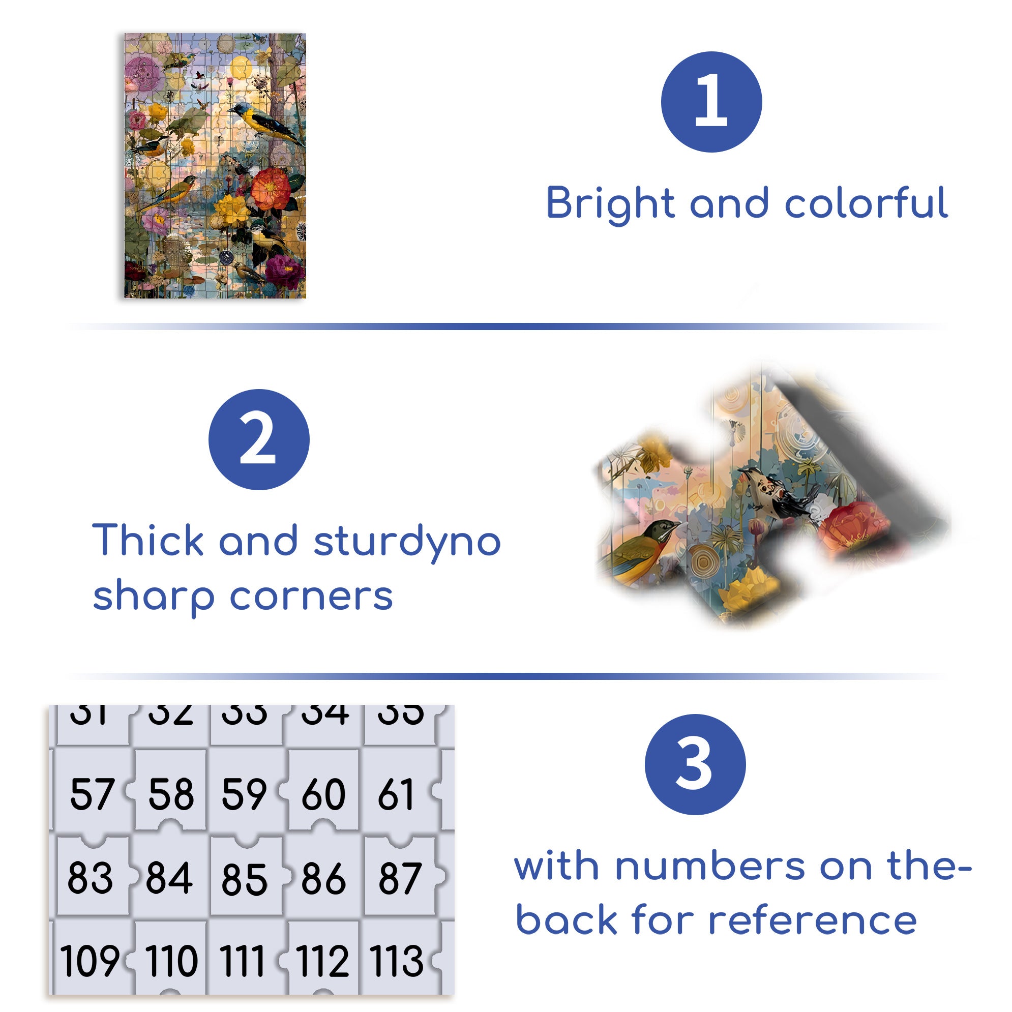 Flowers 500pcs/1000pcs Jigsaw Puzzle, Scratch-Resistant, Interactive Family Game & Brain-Boosting DIY Decor, Perfect for Halloween, Christmas & New Year Gifts, Family Puzzle Game