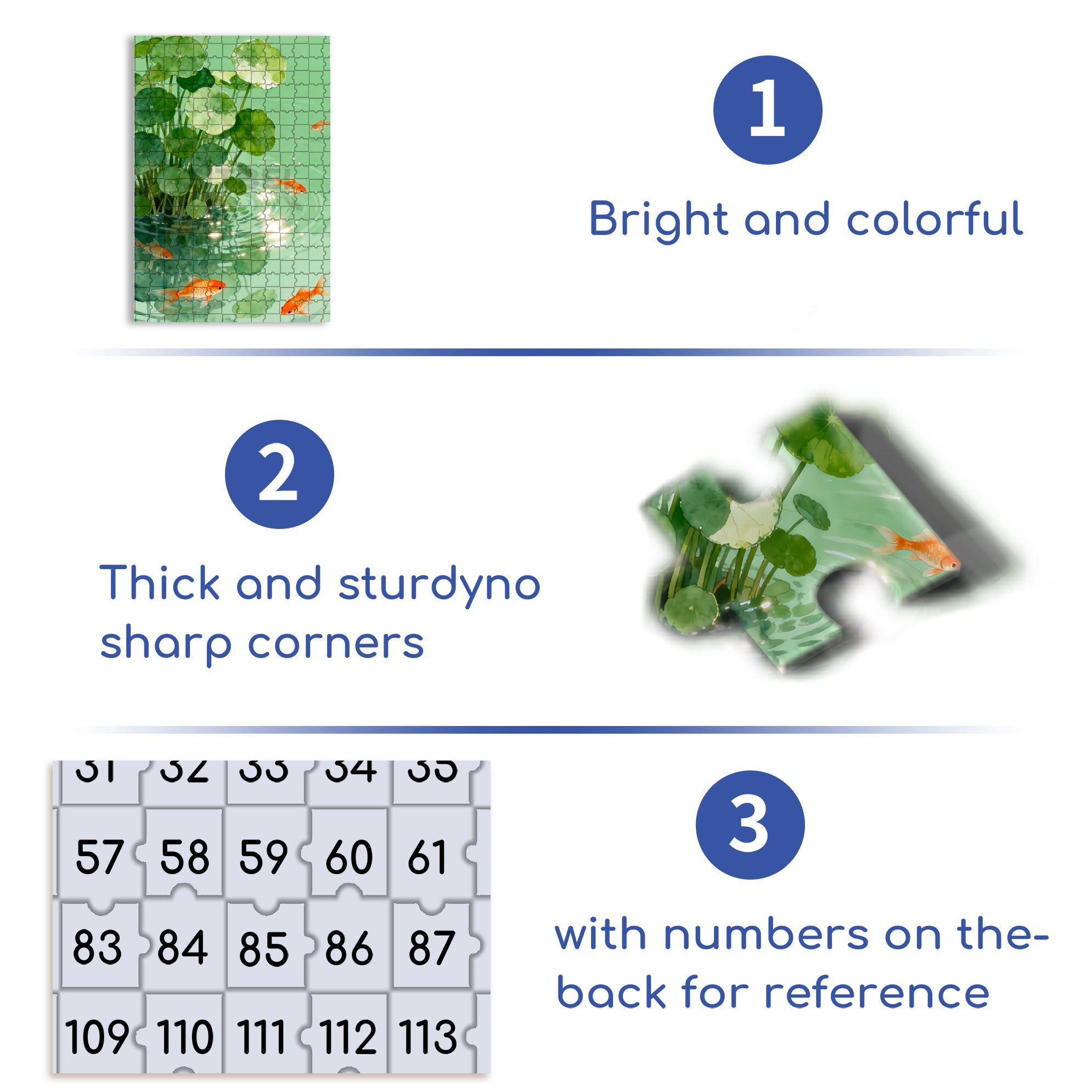 Hydrocotyle Vulgaris 500pcs/1000pcs Jigsaw Puzzle, Scratch-Resistant, Interactive Family Game & Brain-Boosting DIY Decor, Perfect for Halloween, Christmas & New Year Gifts, Family Puzzle Game