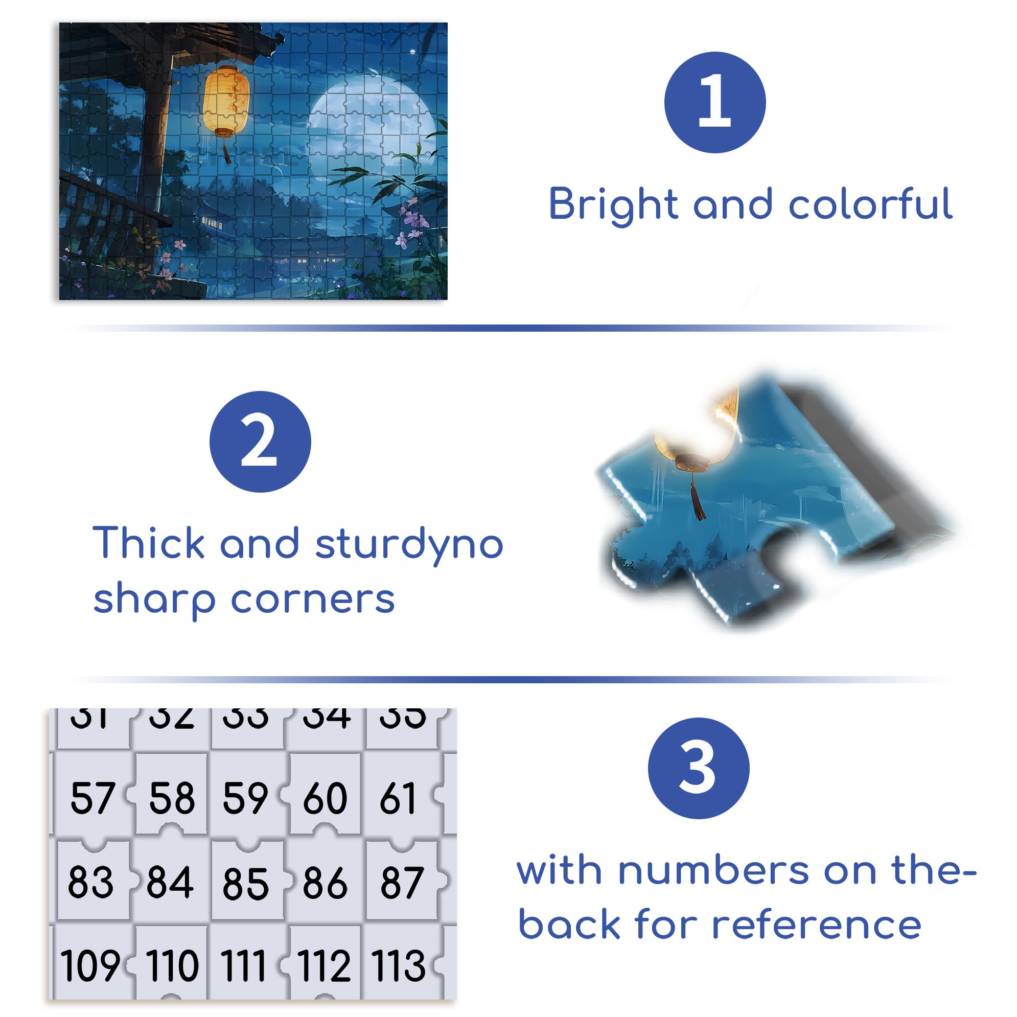 Lantern 500pcs/1000pcs Jigsaw Puzzle, Scratch-Resistant, Interactive Family Game & Brain-Boosting DIY Decor, Perfect for Halloween, Christmas & New Year Gifts, Family Puzzle Game