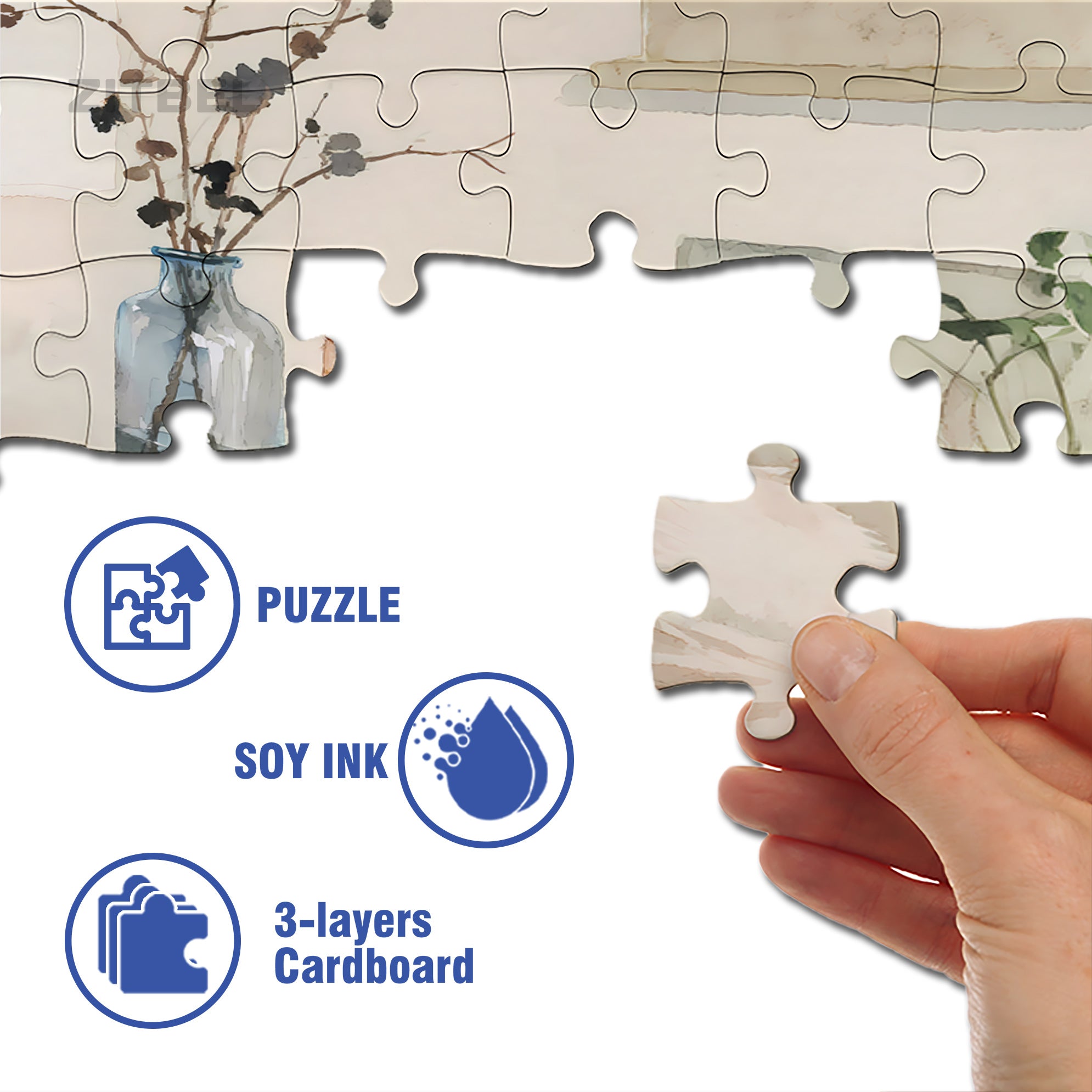 Lovely 500pcs/1000pcs Jigsaw Puzzle, Scratch-Resistant, Interactive Family Game & Brain-Boosting DIY Decor, Perfect for Halloween, Christmas & New Year Gifts, Family Puzzle Game