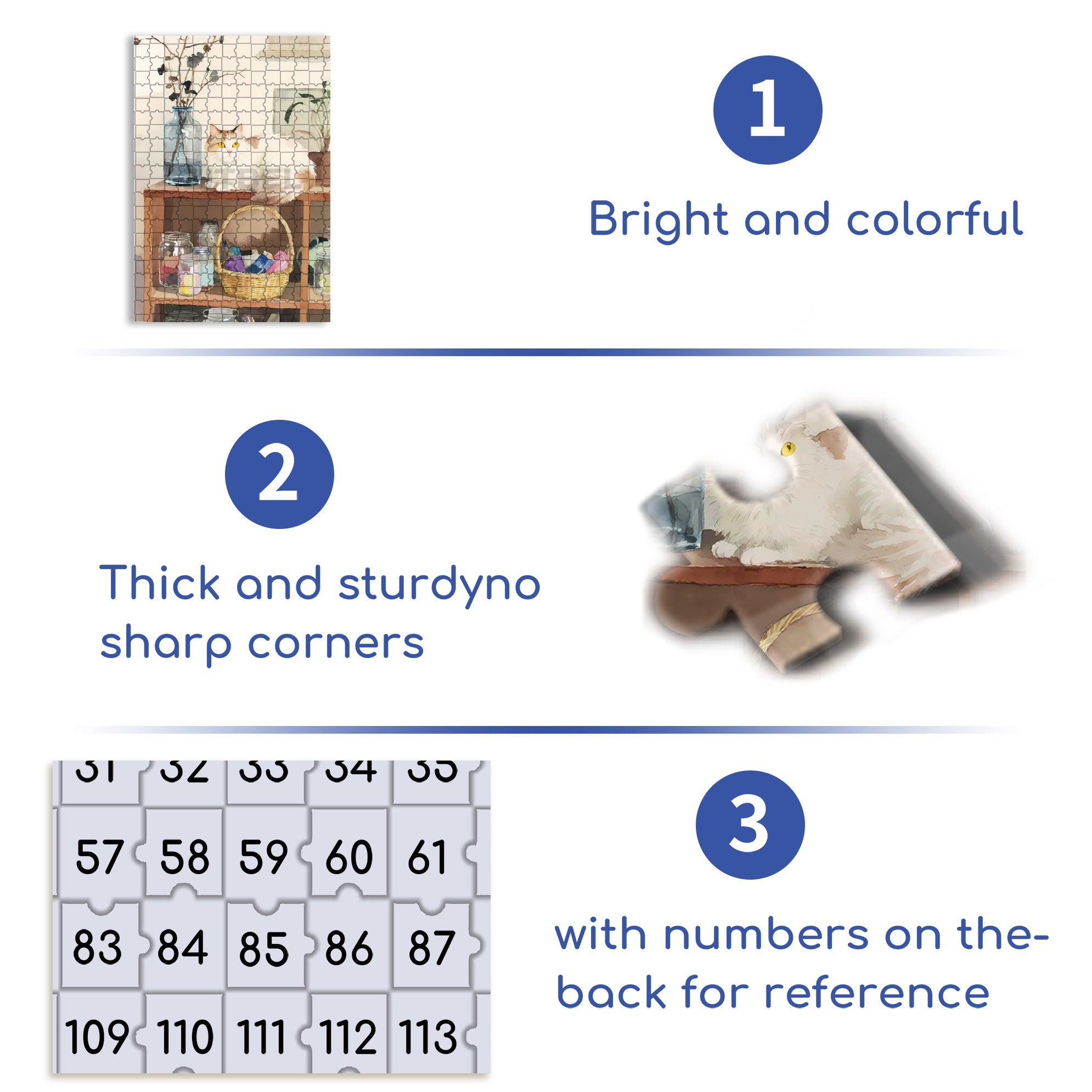 Lovely 500pcs/1000pcs Jigsaw Puzzle, Scratch-Resistant, Interactive Family Game & Brain-Boosting DIY Decor, Perfect for Halloween, Christmas & New Year Gifts, Family Puzzle Game