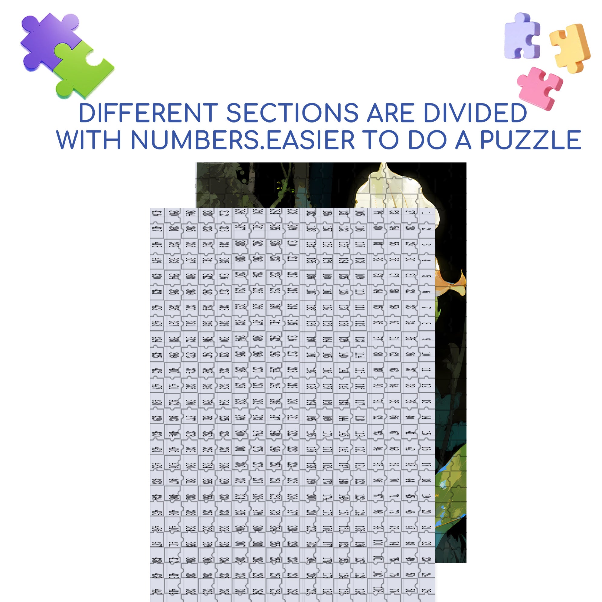 Paphiopedilum 2 500pcs/1000pcs Jigsaw Puzzle, Scratch-Resistant, Interactive Family Game & Brain-Boosting DIY Decor, Perfect for Halloween, Christmas & New Year Gifts, Family Puzzle Game