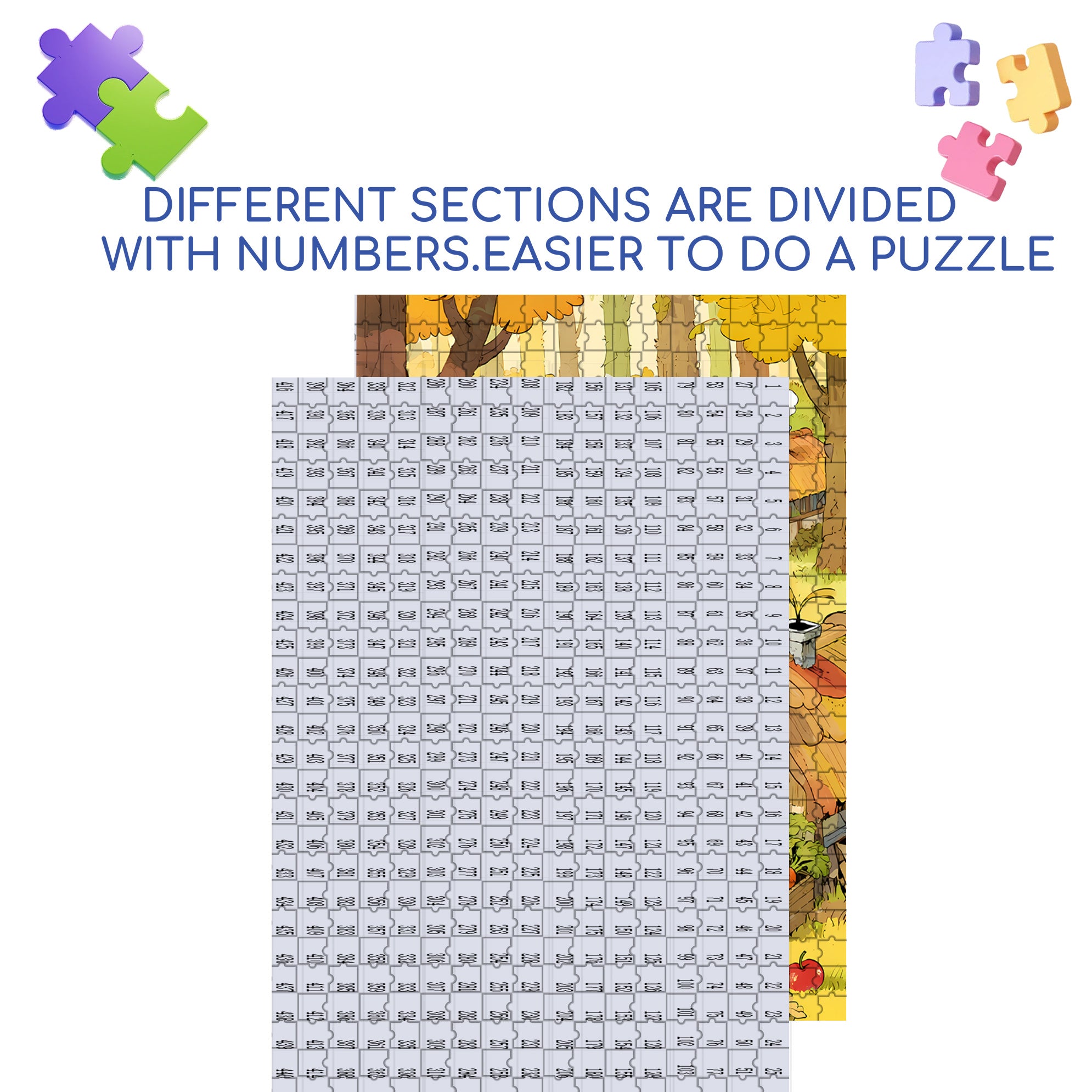 Rabbit Hole 500pcs/1000pcs Jigsaw Puzzle, Scratch-Resistant, Interactive Family Game & Brain-Boosting DIY Decor, Perfect for Halloween, Christmas & New Year Gifts, Family Puzzle Game