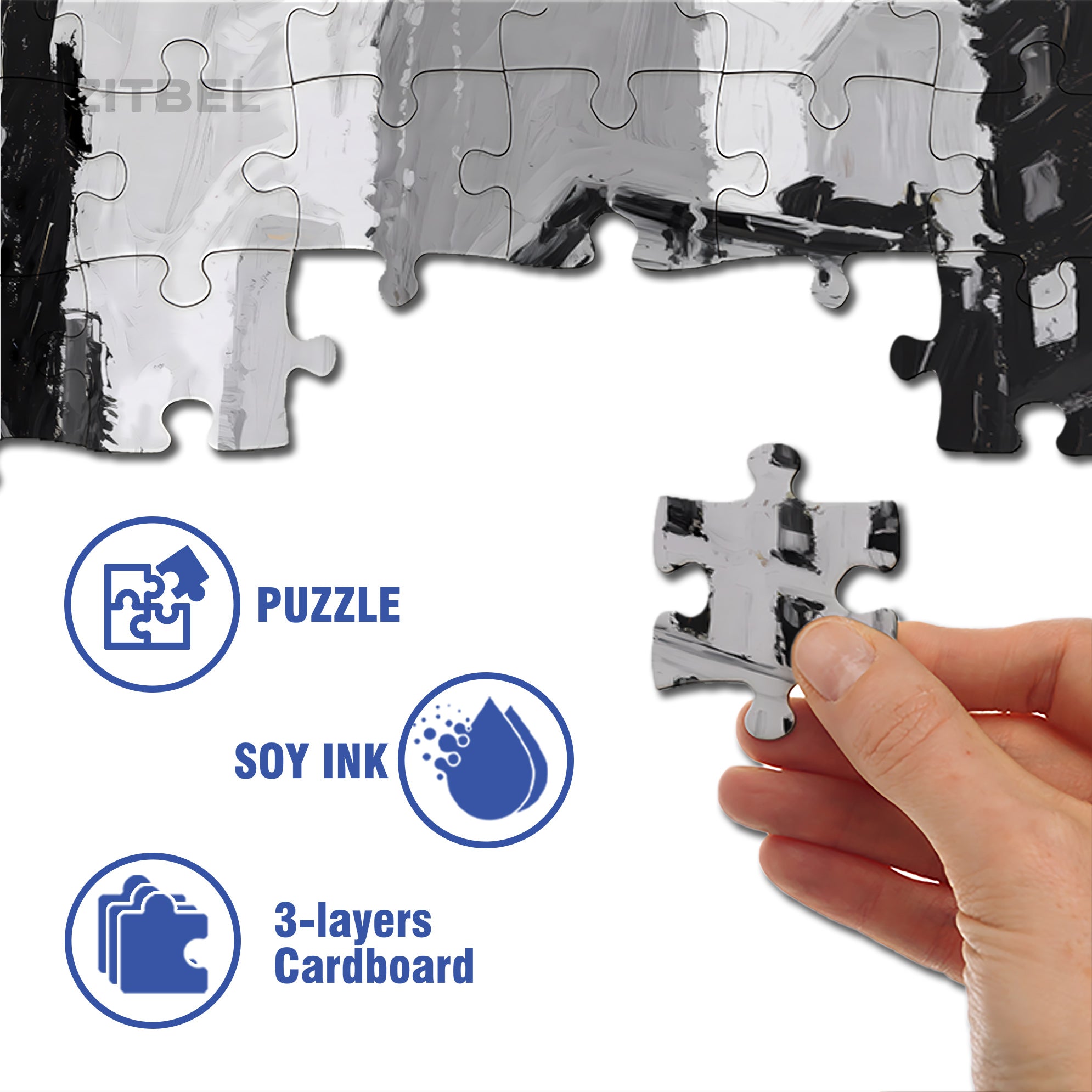 Rainy New York 500pcs/1000pcs Jigsaw Puzzle, Scratch-Resistant, Interactive Family Game & Brain-Boosting DIY Decor, Perfect for Halloween, Christmas & New Year Gifts, Family Puzzle Game