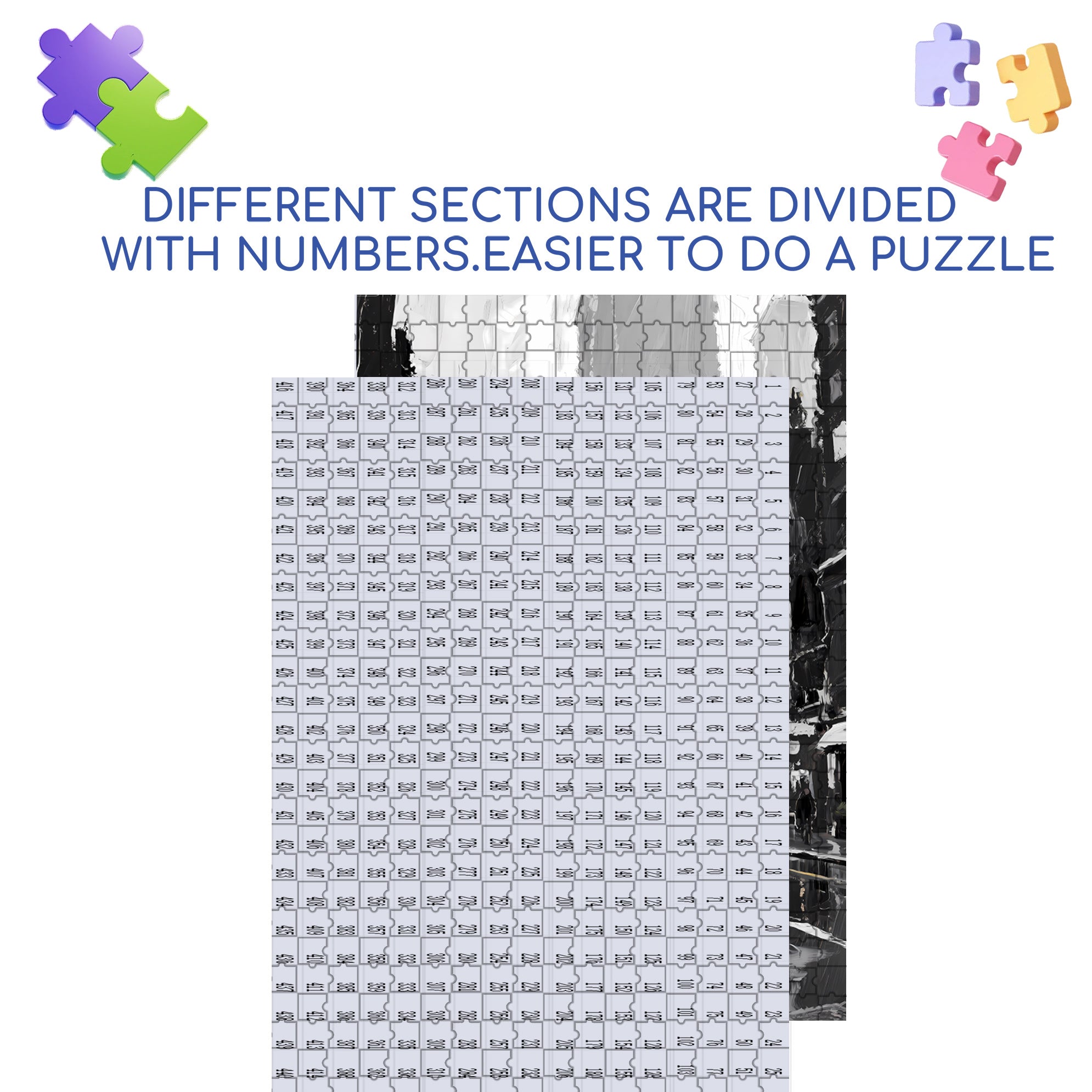 Rainy New York 500pcs/1000pcs Jigsaw Puzzle, Scratch-Resistant, Interactive Family Game & Brain-Boosting DIY Decor, Perfect for Halloween, Christmas & New Year Gifts, Family Puzzle Game