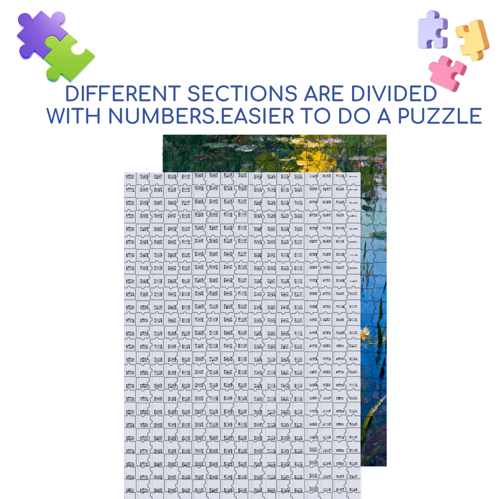 Ripple 500pcs/1000pcs Jigsaw Puzzle, Scratch-Resistant, Interactive Family Game & Brain-Boosting DIY Decor, Perfect for Halloween, Christmas & New Year Gifts, Family Puzzle Game