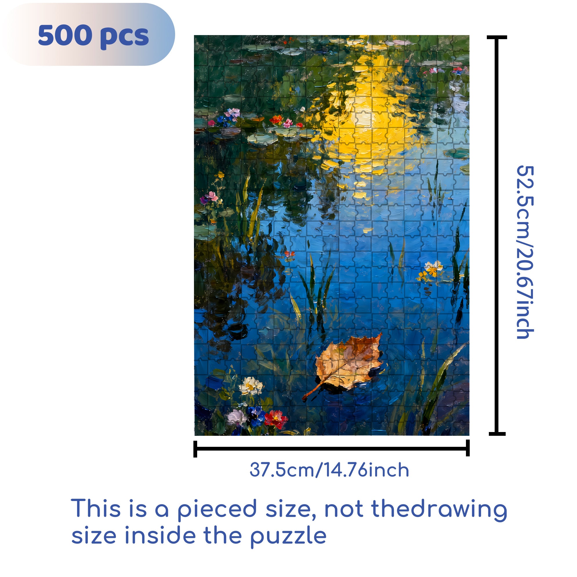 Ripple 500pcs/1000pcs Jigsaw Puzzle, Scratch-Resistant, Interactive Family Game & Brain-Boosting DIY Decor, Perfect for Halloween, Christmas & New Year Gifts, Family Puzzle Game