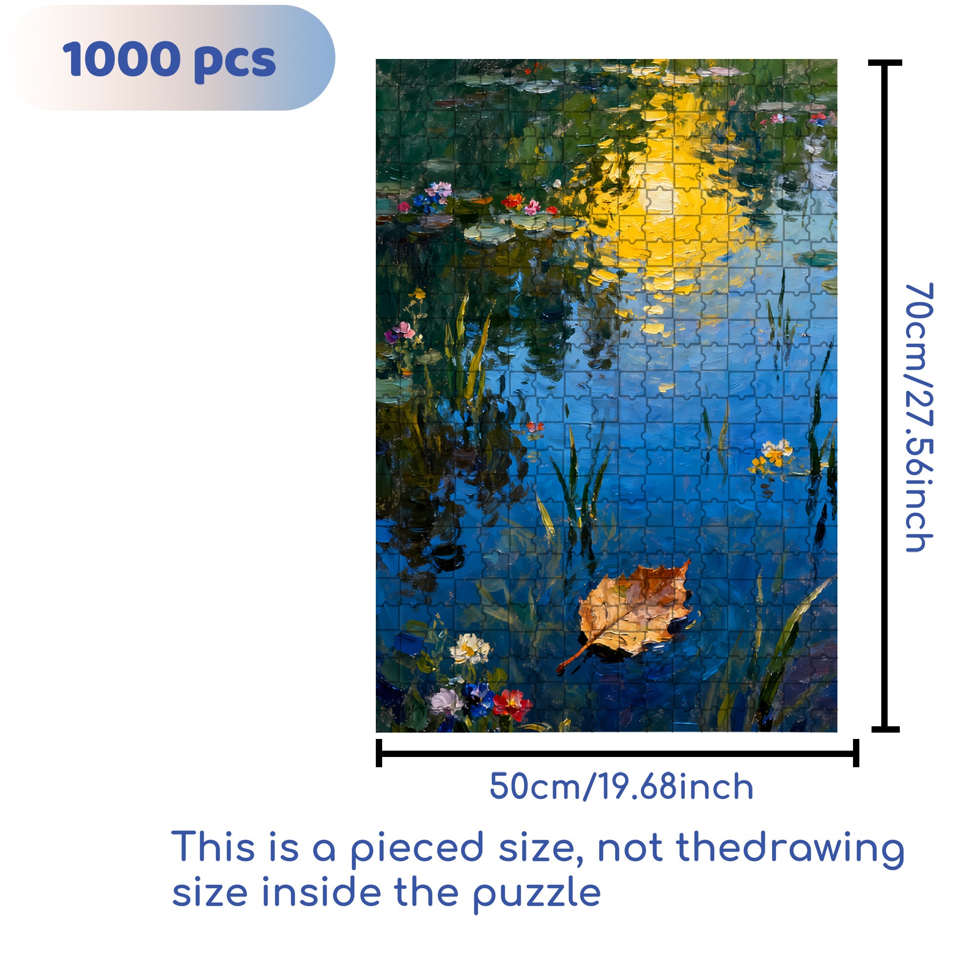 Ripple 500pcs/1000pcs Jigsaw Puzzle, Scratch-Resistant, Interactive Family Game & Brain-Boosting DIY Decor, Perfect for Halloween, Christmas & New Year Gifts, Family Puzzle Game