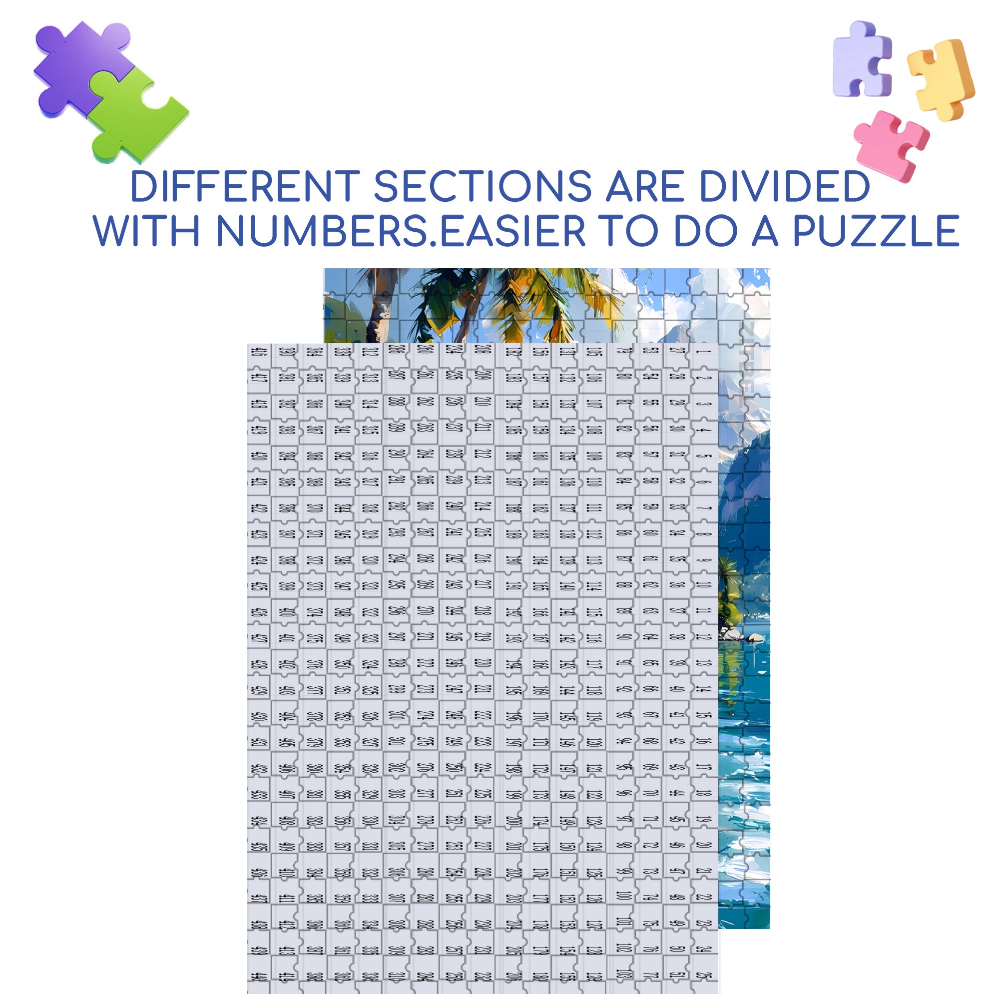 Row Your Boat 500pcs/1000pcs Jigsaw Puzzle, Scratch-Resistant, Interactive Family Game & Brain-Boosting DIY Decor, Perfect for Halloween, Christmas & New Year Gifts, Family Puzzle Game