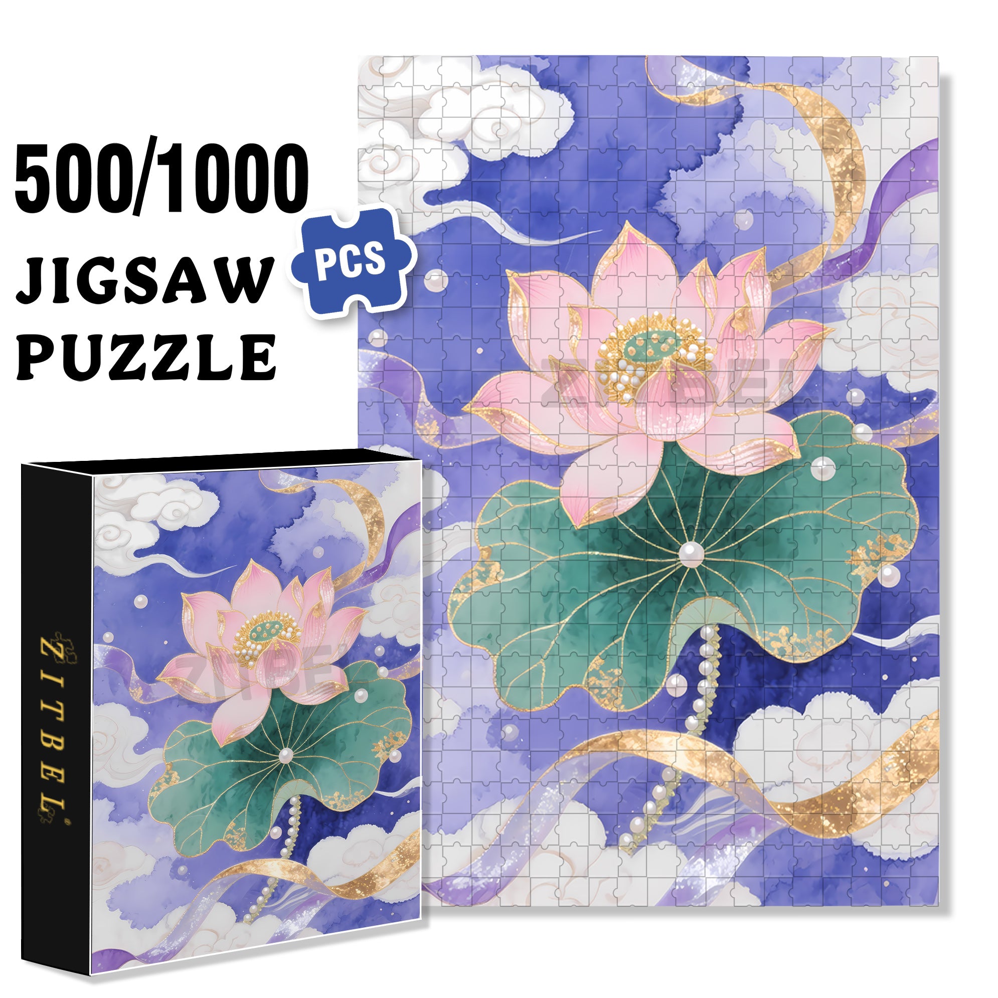 Splendid 500pcs/1000pcs Jigsaw Puzzle, Scratch-Resistant, Interactive Family Game & Brain-Boosting DIY Decor, Perfect for Halloween, Christmas & New Year Gifts, Family Puzzle Game