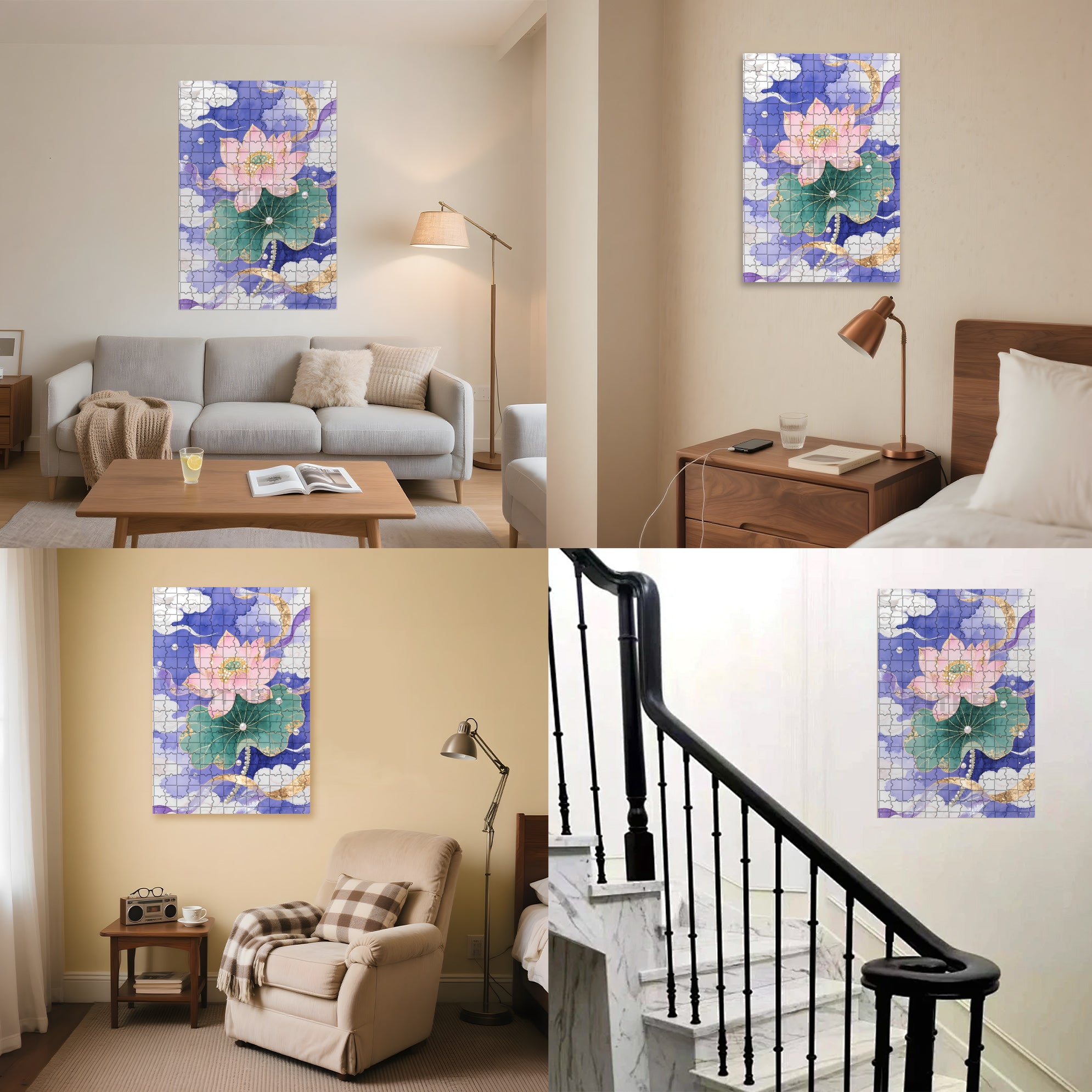 Splendid 500pcs/1000pcs Jigsaw Puzzle, Scratch-Resistant, Interactive Family Game & Brain-Boosting DIY Decor, Perfect for Halloween, Christmas & New Year Gifts, Family Puzzle Game