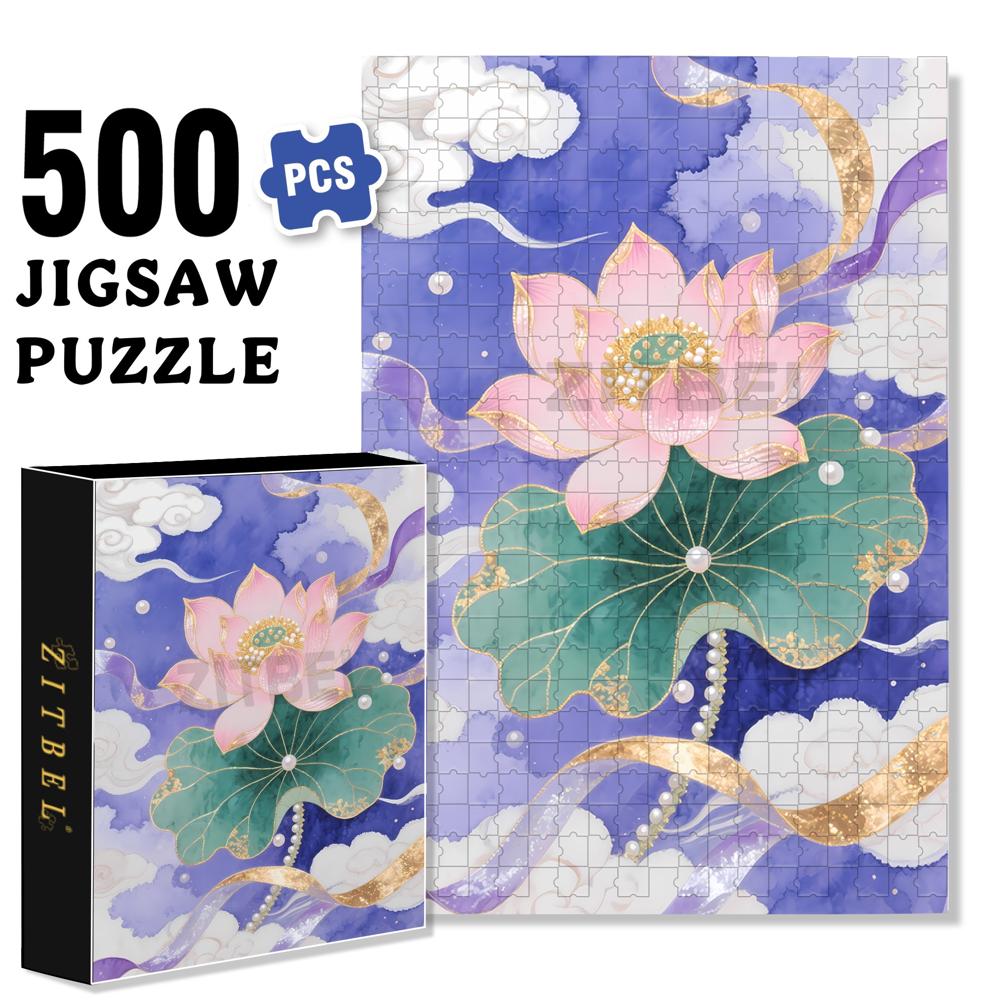 Splendid 500pcs/1000pcs Jigsaw Puzzle, Scratch-Resistant, Interactive Family Game & Brain-Boosting DIY Decor, Perfect for Halloween, Christmas & New Year Gifts, Family Puzzle Game