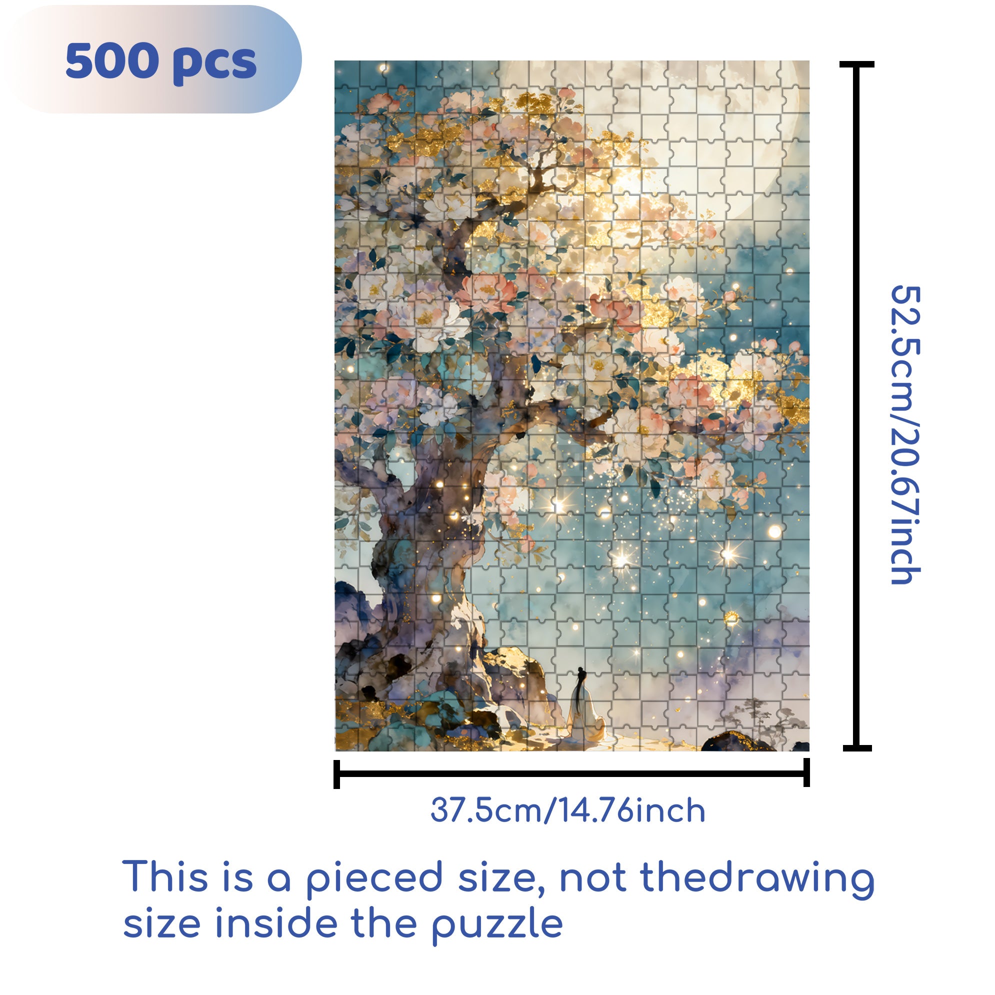 Under The Laurel Tree 500pcs/1000pcs Jigsaw Puzzle, Scratch-Resistant, Interactive Family Game & Brain-Boosting DIY Decor, Perfect for Halloween, Christmas & New Year Gifts, Family Puzzle Game