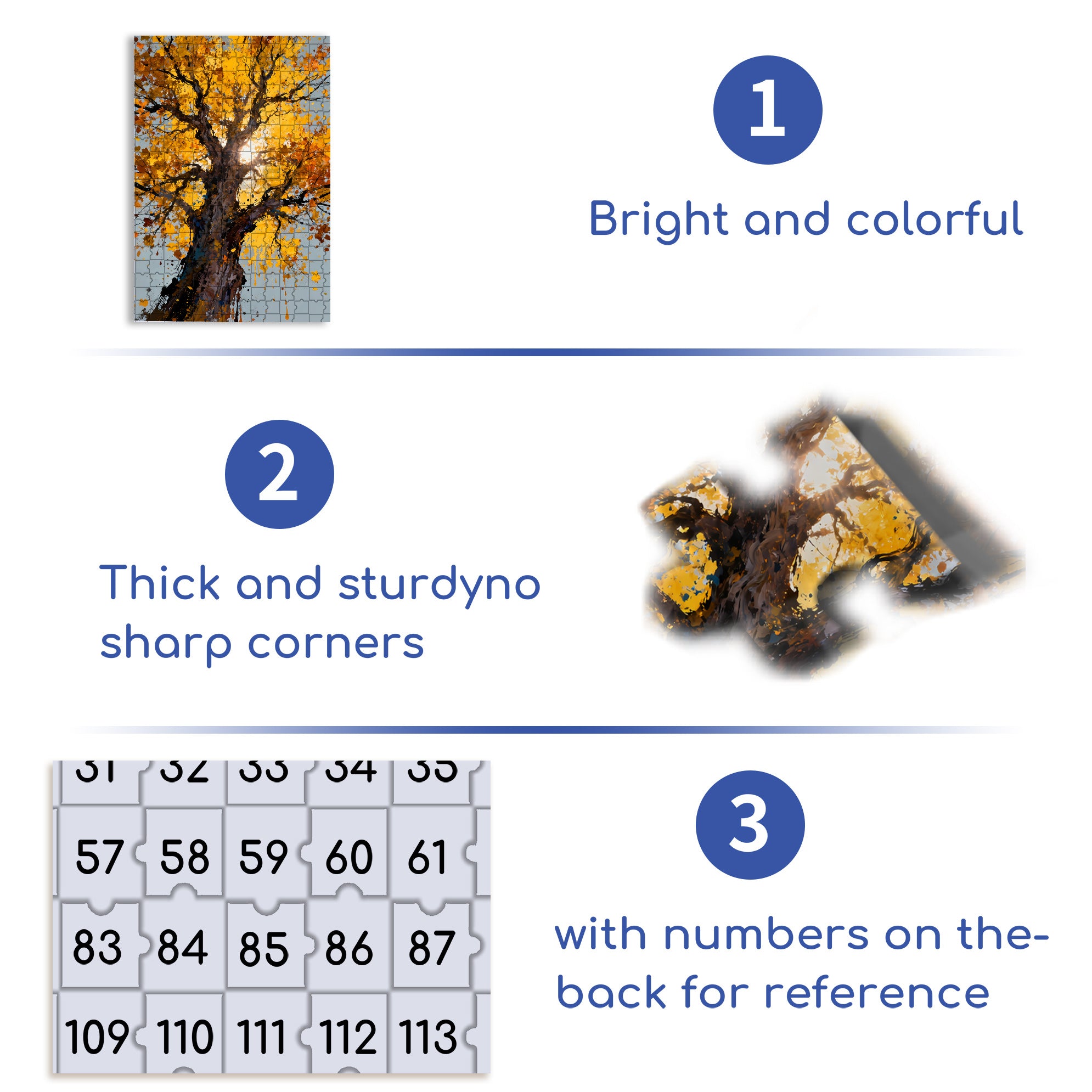 Warm Autumn Sun 500pcs/1000pcs Jigsaw Puzzle, Scratch-Resistant, Interactive Family Game & Brain-Boosting DIY Decor, Perfect for Halloween, Christmas & New Year Gifts, Family Puzzle Game