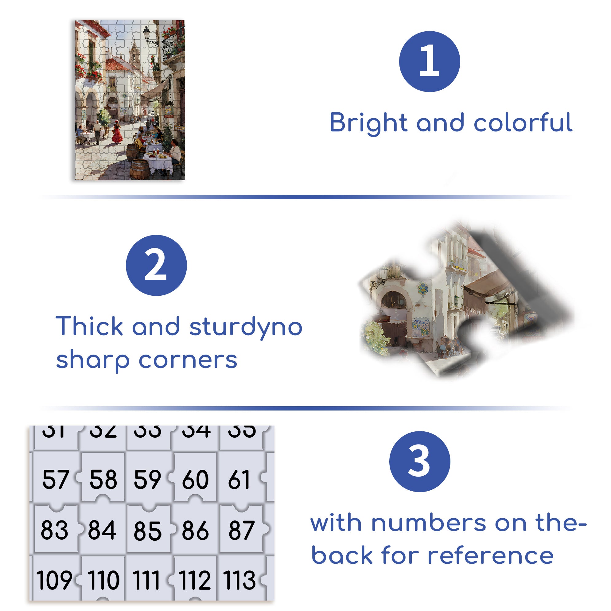 Barcelona 500pcs/1000pcs Jigsaw Puzzle, Scratch-Resistant, Interactive Family Game & Brain-Boosting DIY Decor, Perfect for Halloween, Christmas & New Year Gifts, Family Puzzle Game