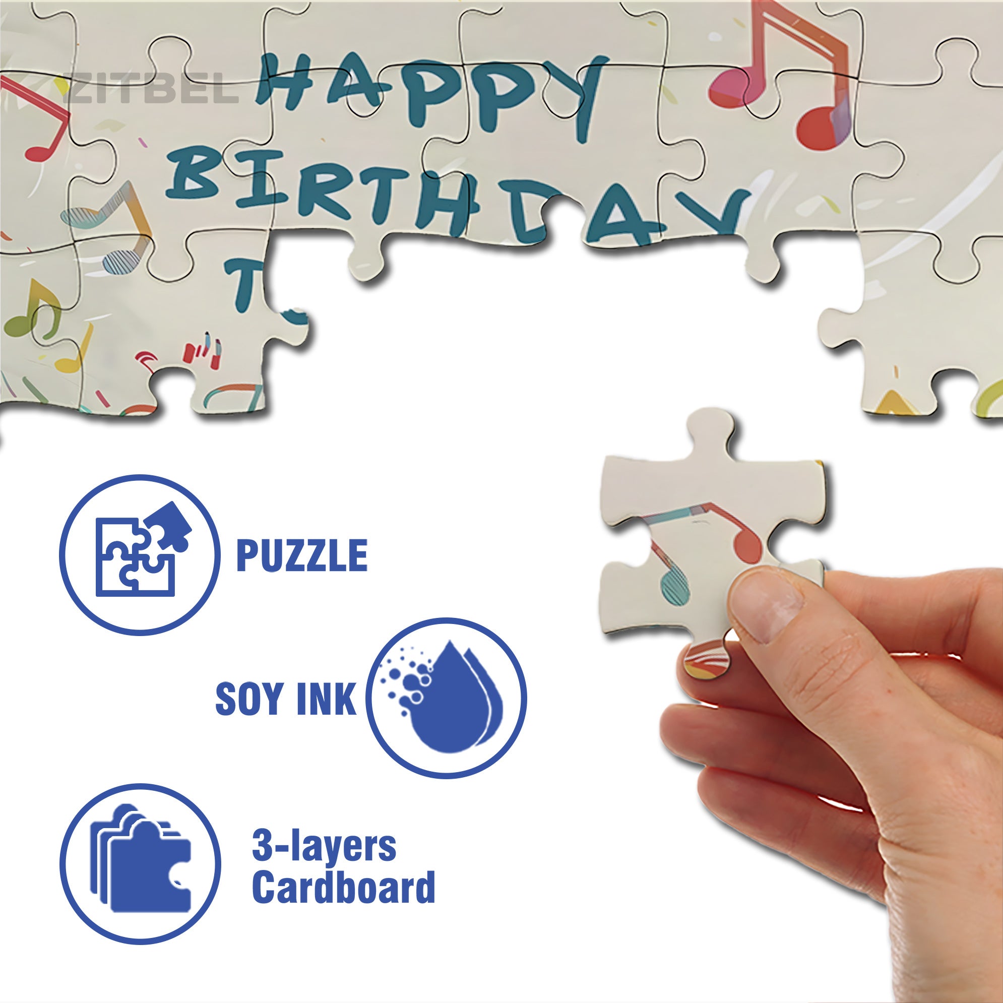 Birthday 500pcs/1000pcs Jigsaw Puzzle, Scratch-Resistant, Interactive Family Game & Brain-Boosting DIY Decor, Perfect for Halloween, Christmas & New Year Gifts, Family Puzzle Game