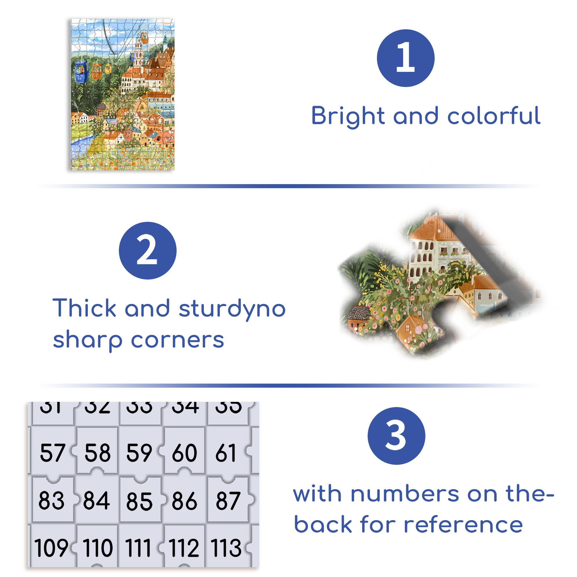 Cable Car 500pcs/1000pcs Jigsaw Puzzle, Scratch-Resistant, Interactive Family Game & Brain-Boosting DIY Decor, Perfect for Halloween, Christmas & New Year Gifts, Family Puzzle Game