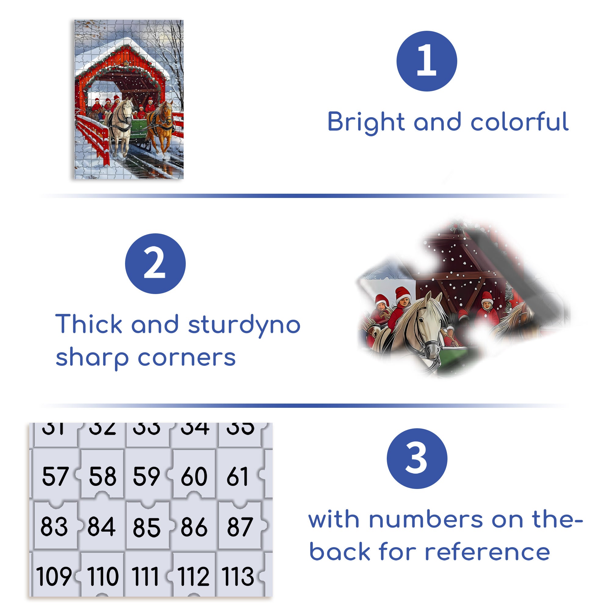 Carriage 500pcs/1000pcs Jigsaw Puzzle, Scratch-Resistant, Interactive Family Game & Brain-Boosting DIY Decor, Perfect for Halloween, Christmas & New Year Gifts, Family Puzzle Game