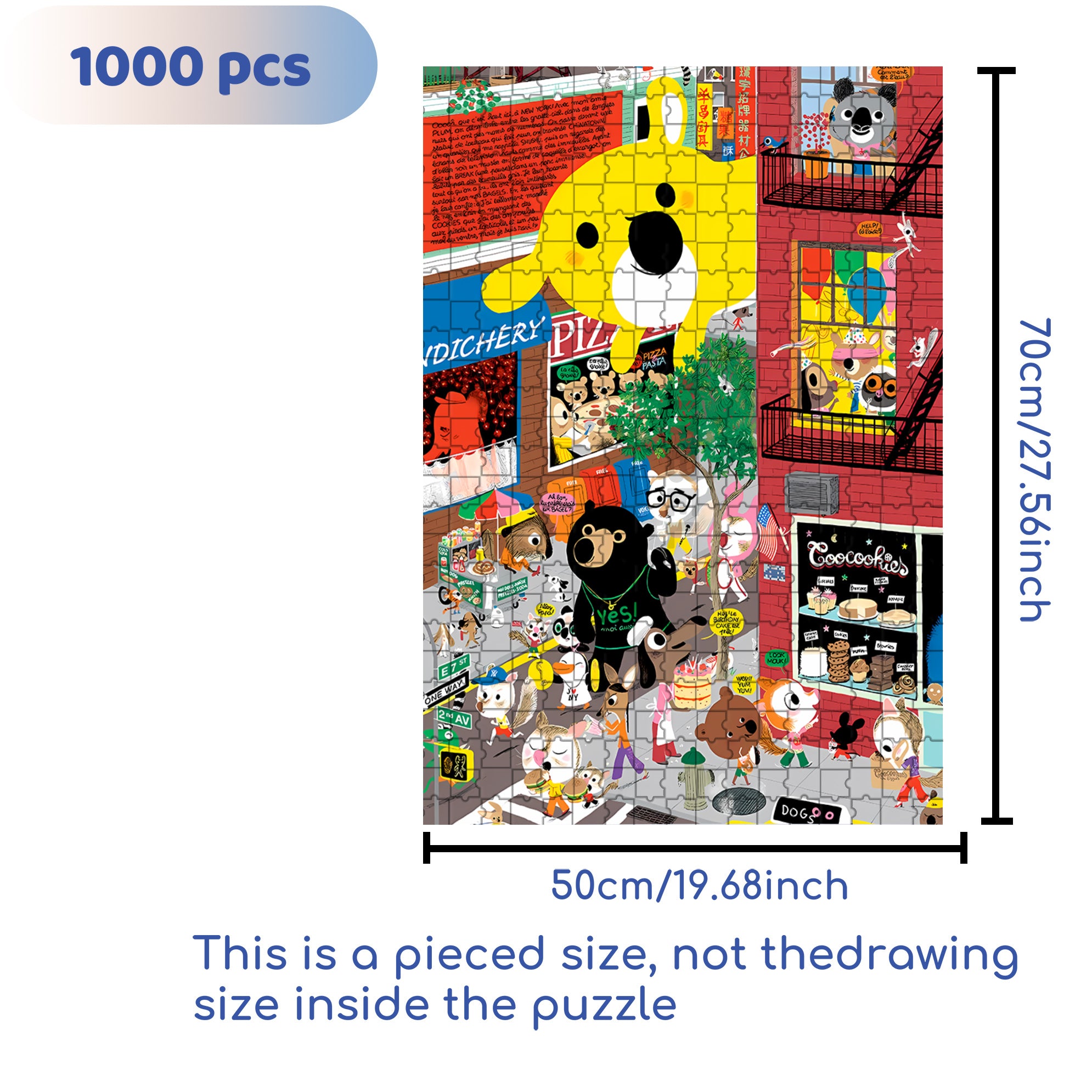 Creation 500pcs/1000pcs Jigsaw Puzzle, Scratch-Resistant, Interactive Family Game & Brain-Boosting DIY Decor, Perfect for Halloween, Christmas & New Year Gifts, Family Puzzle Game