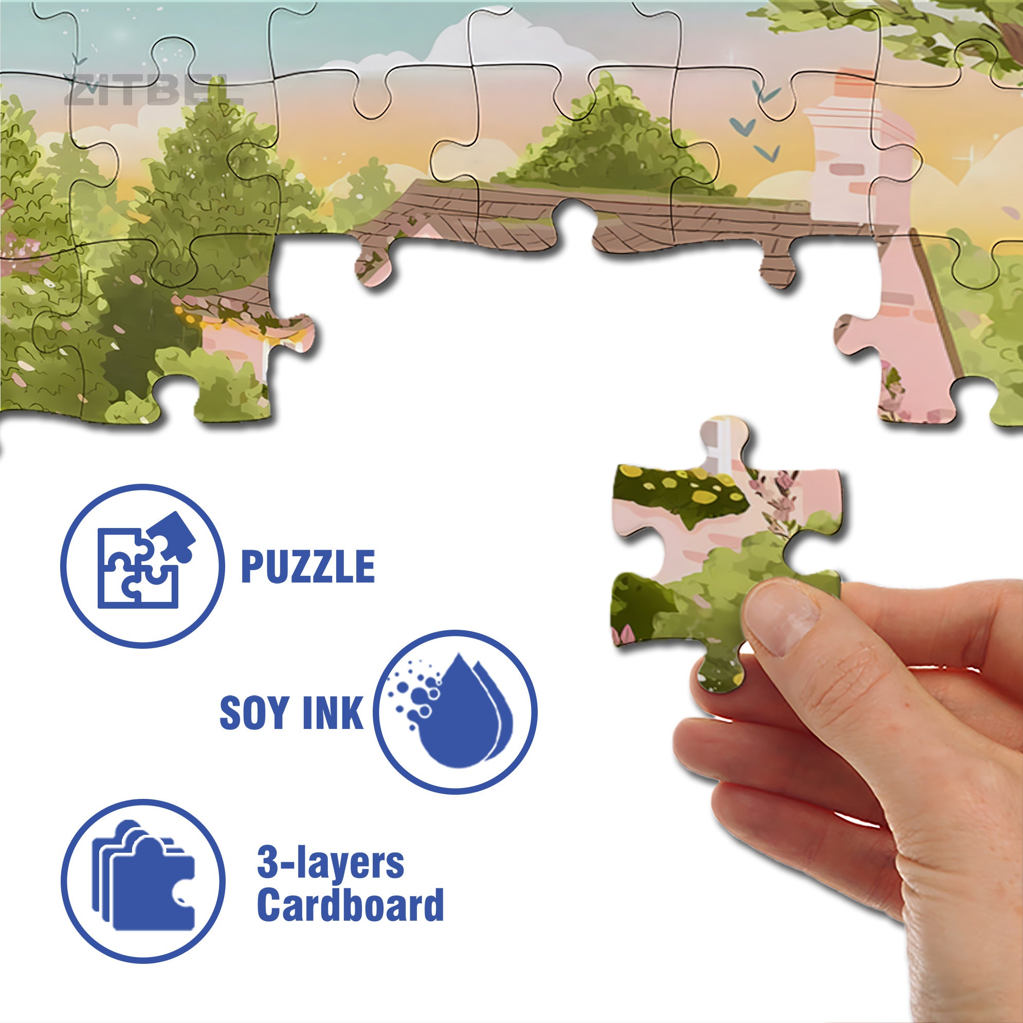 Essentialife 500pcs/1000pcs Jigsaw Puzzle, Scratch-Resistant, Interactive Family Game & Brain-Boosting DIY Decor, Perfect for Halloween, Christmas & New Year Gifts, Family Puzzle Game
