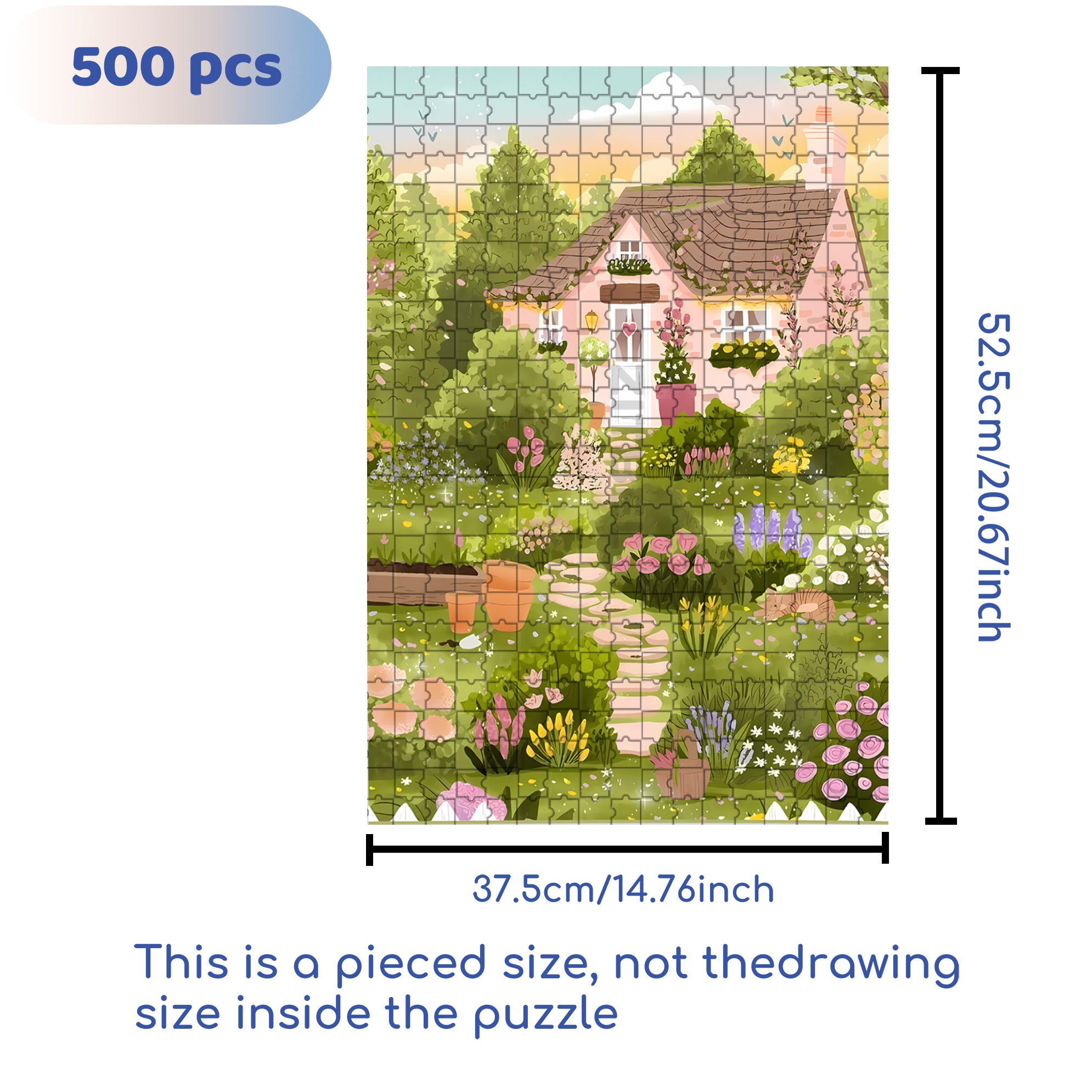 Essentialife 500pcs/1000pcs Jigsaw Puzzle, Scratch-Resistant, Interactive Family Game & Brain-Boosting DIY Decor, Perfect for Halloween, Christmas & New Year Gifts, Family Puzzle Game