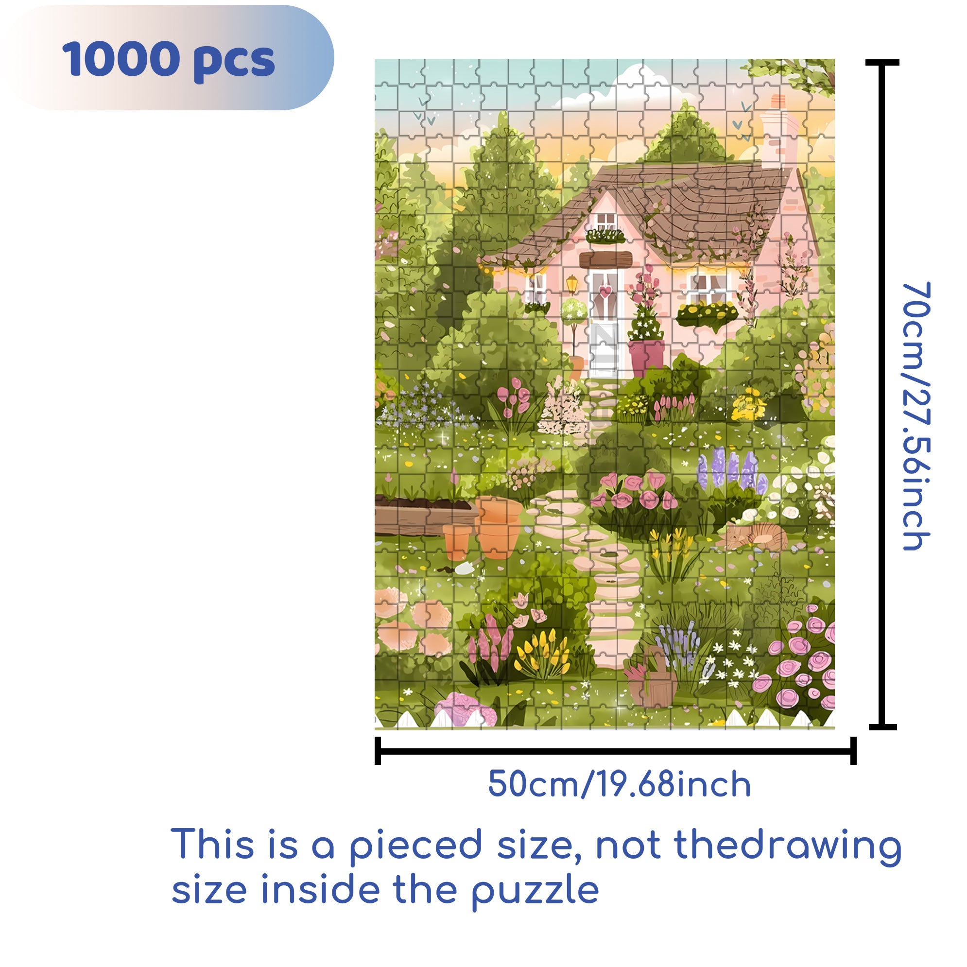 Essentialife 500pcs/1000pcs Jigsaw Puzzle, Scratch-Resistant, Interactive Family Game & Brain-Boosting DIY Decor, Perfect for Halloween, Christmas & New Year Gifts, Family Puzzle Game