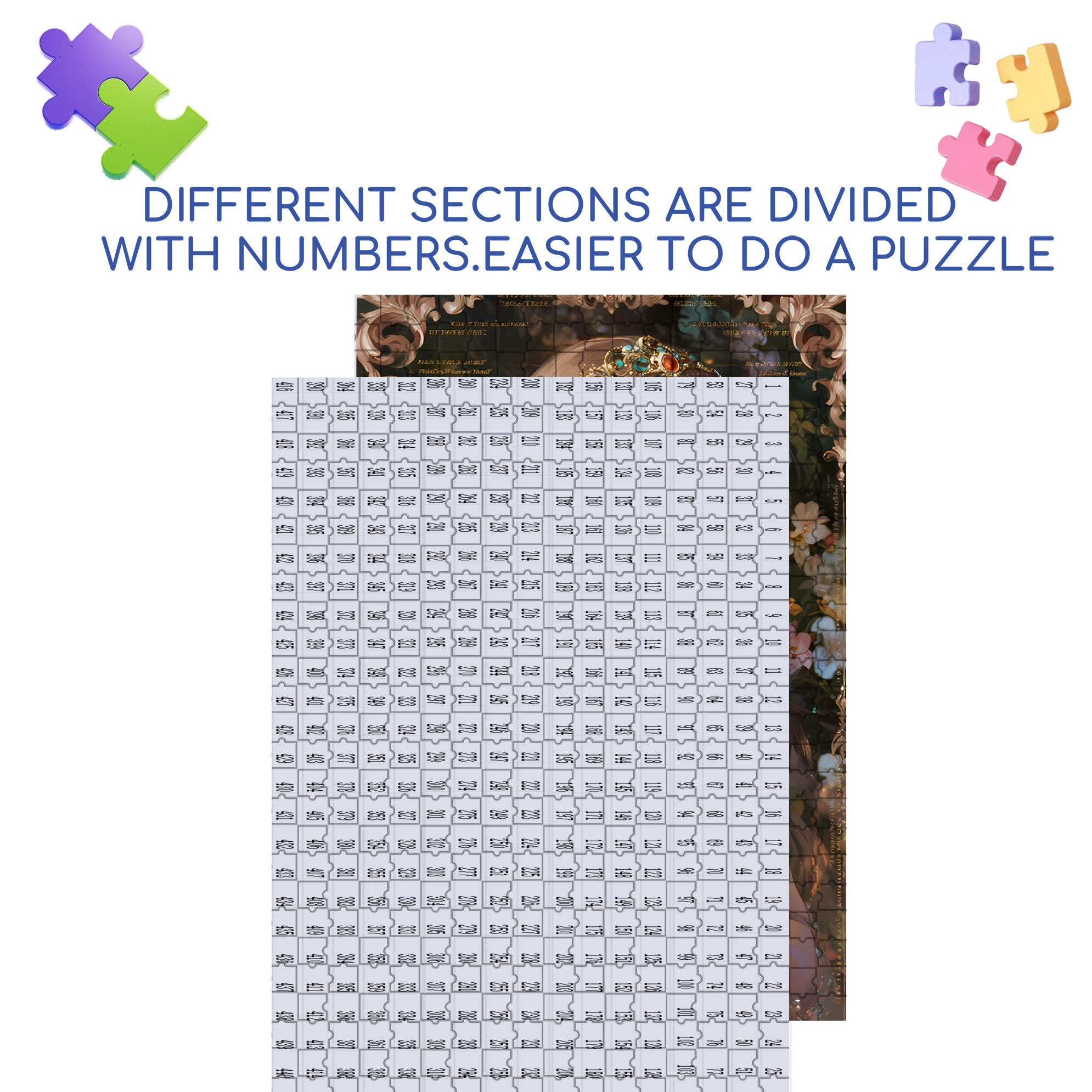 Fantasy Girl 500pcs/1000pcs Jigsaw Puzzle, Scratch-Resistant, Interactive Family Game & Brain-Boosting DIY Decor, Perfect for Halloween, Christmas & New Year Gifts, Family Puzzle Game