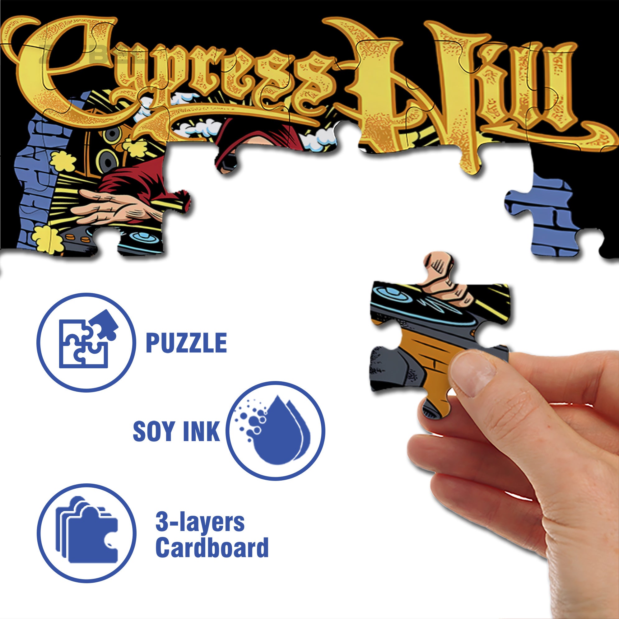 Hill 500pcs/1000pcs Jigsaw Puzzle, Scratch-Resistant, Interactive Family Game & Brain-Boosting DIY Decor, Perfect for Halloween, Christmas & New Year Gifts, Family Puzzle Game