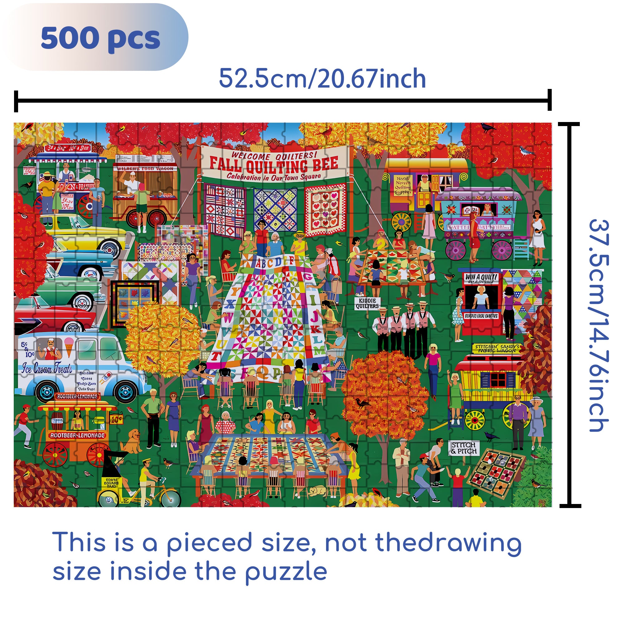 Home Country 500pcs/1000pcs Jigsaw Puzzle, Scratch-Resistant, Interactive Family Game & Brain-Boosting DIY Decor, Perfect for Halloween, Christmas & New Year Gifts, Family Puzzle Game